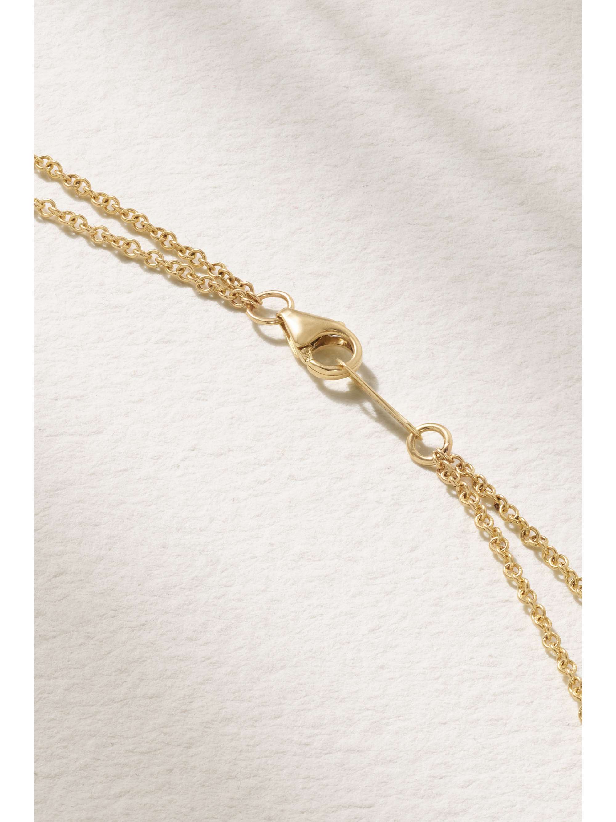 MIZUKI Layered 14-karat gold, pearl and diamond necklace