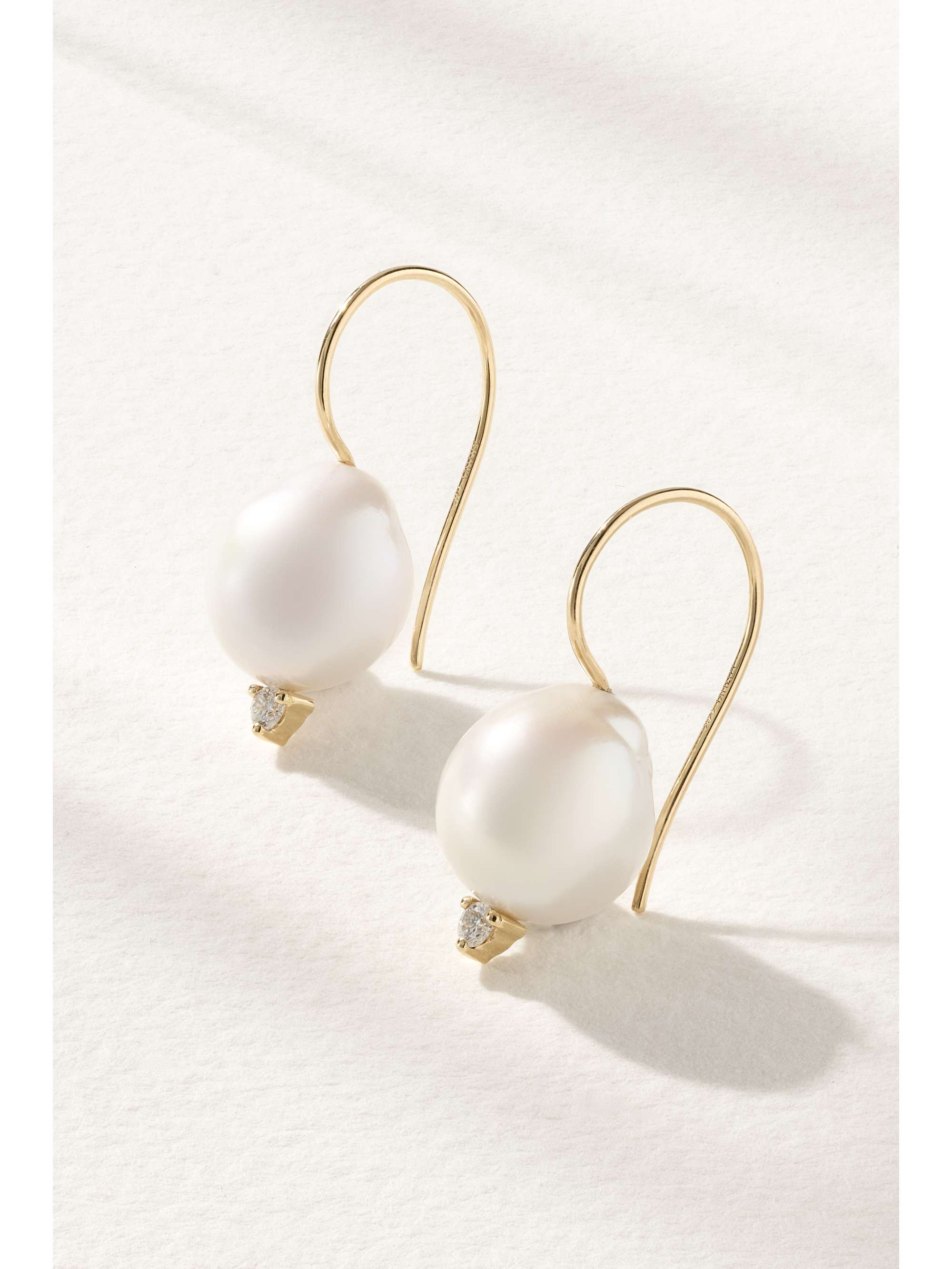 MIZUKI 14-karat gold pearl earrings | NET-A-PORTER