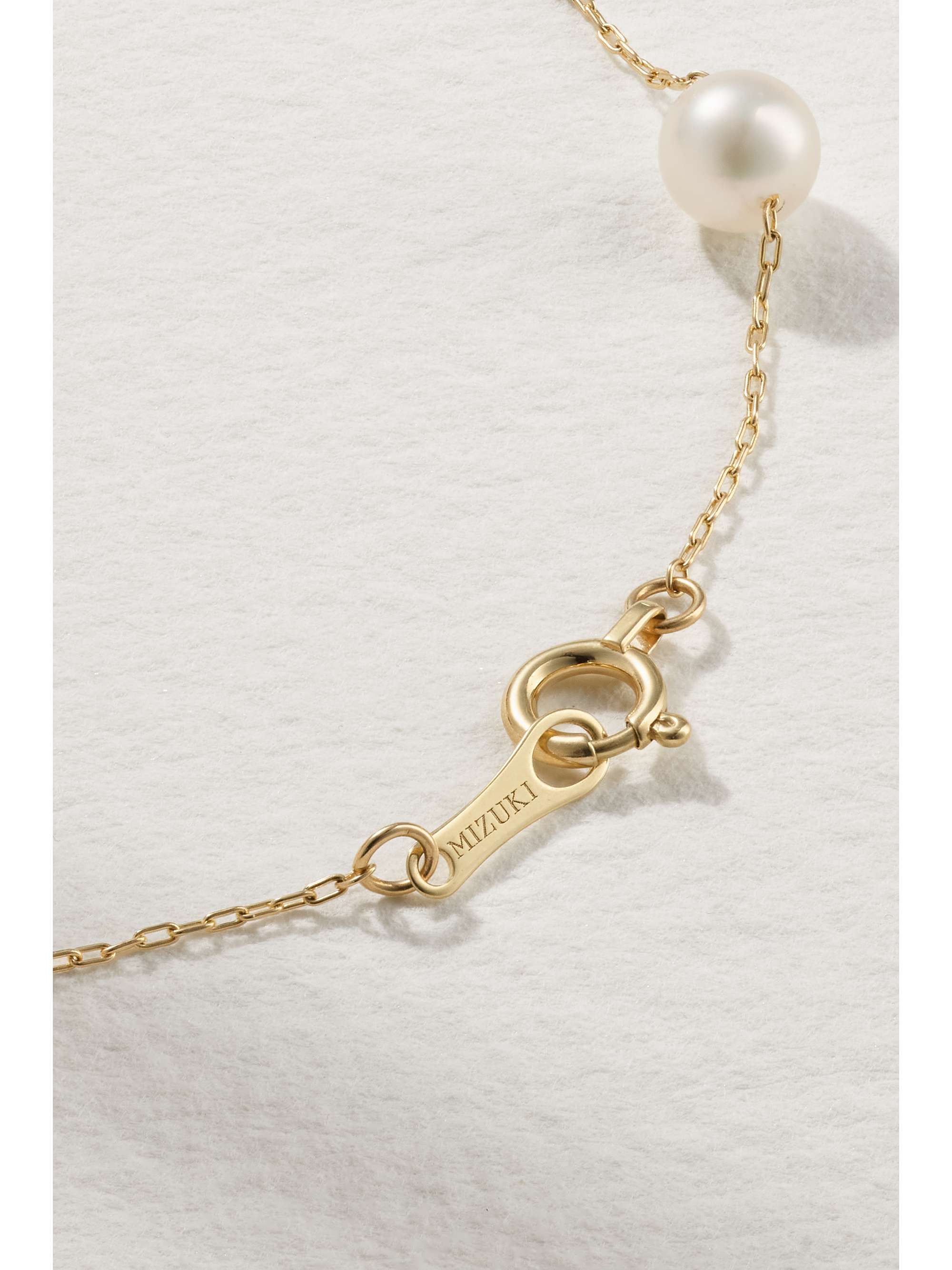 MIZUKI 14-karat gold pearl bracelet