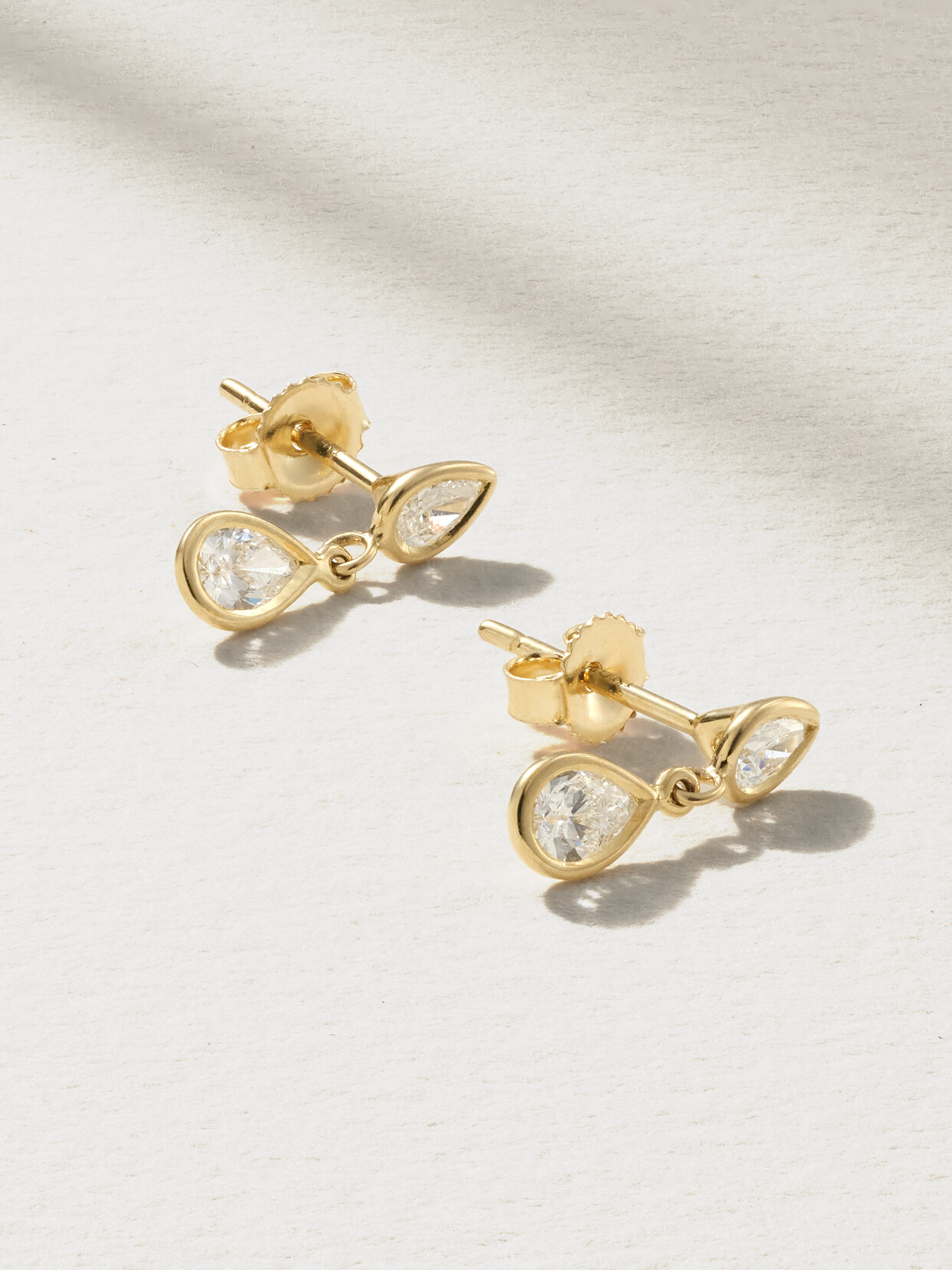 Mizuki 14-karat Gold Diamond Earrings