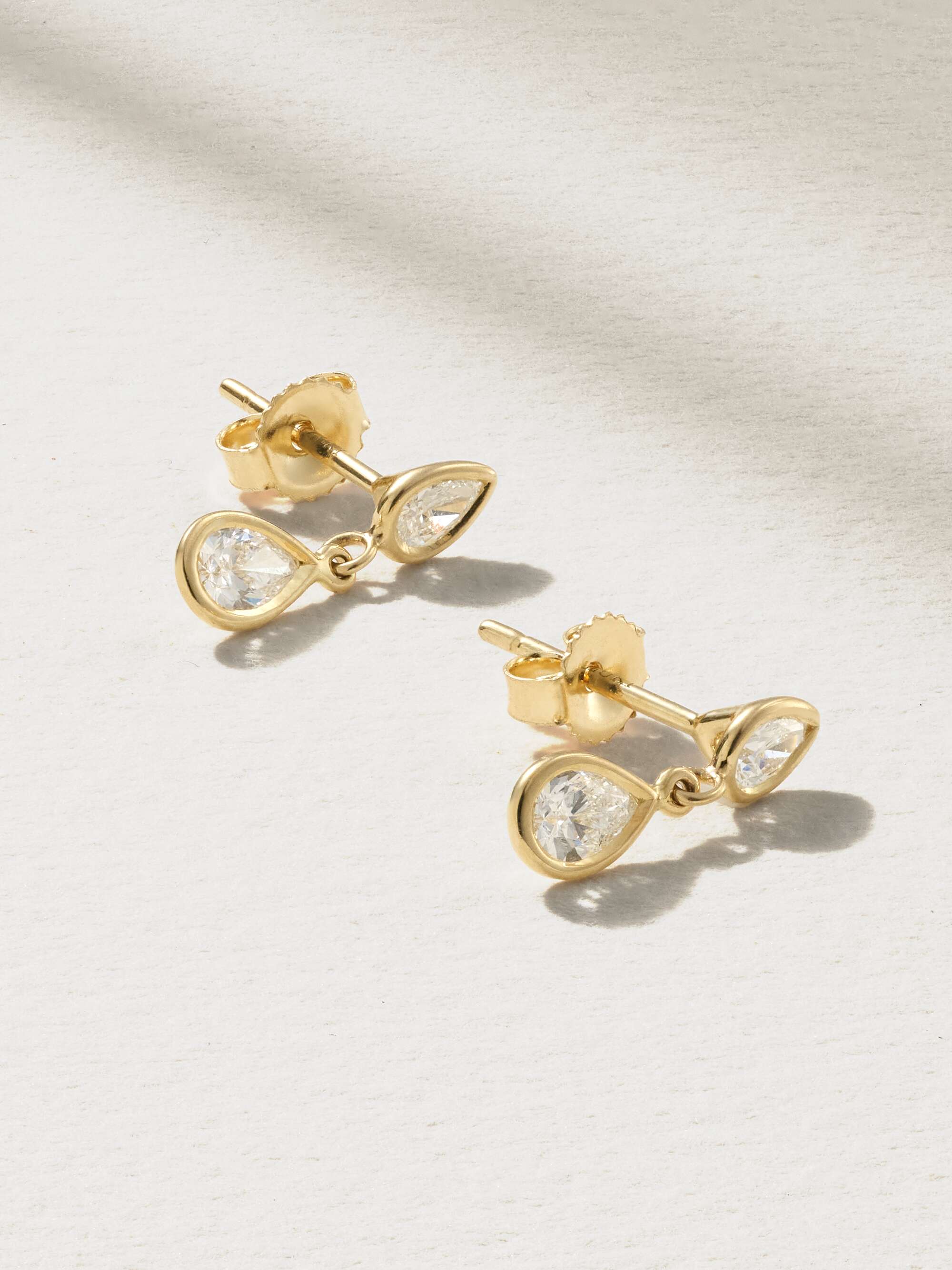 Gold 14 Karat Zander Ball Earring Backs | Adornmonde