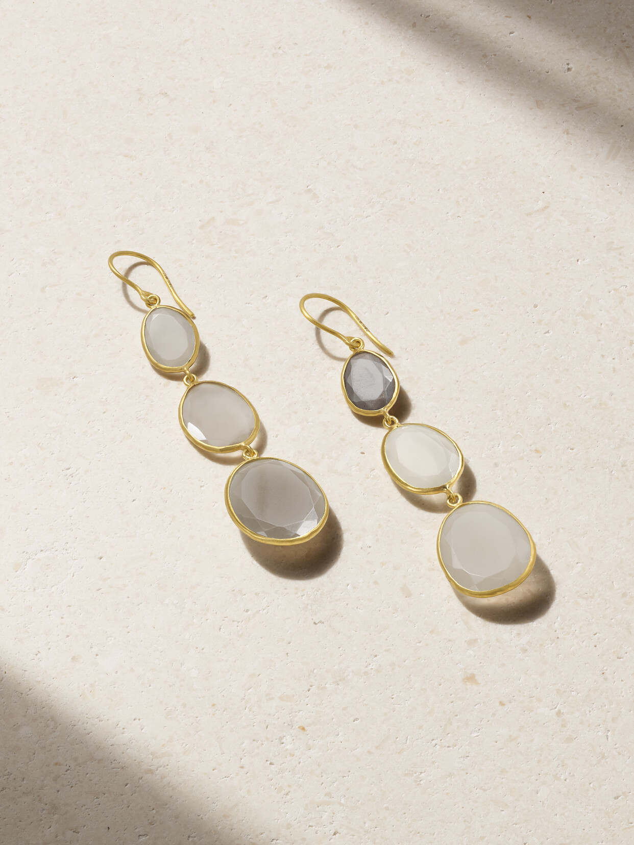 Pippa Small 18-karat Gold Moonstone Earrings