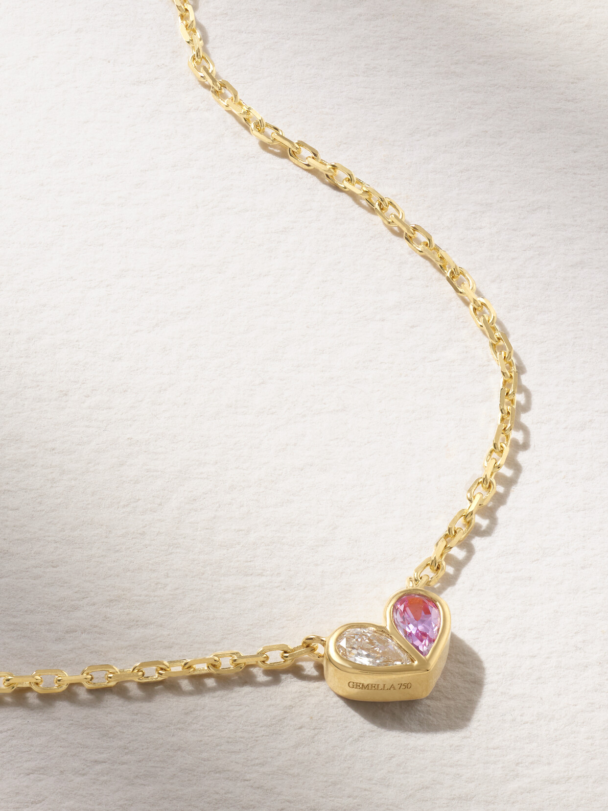 Gemella Sweetheart 18-karat Gold, Sapphire And Diamond Necklace