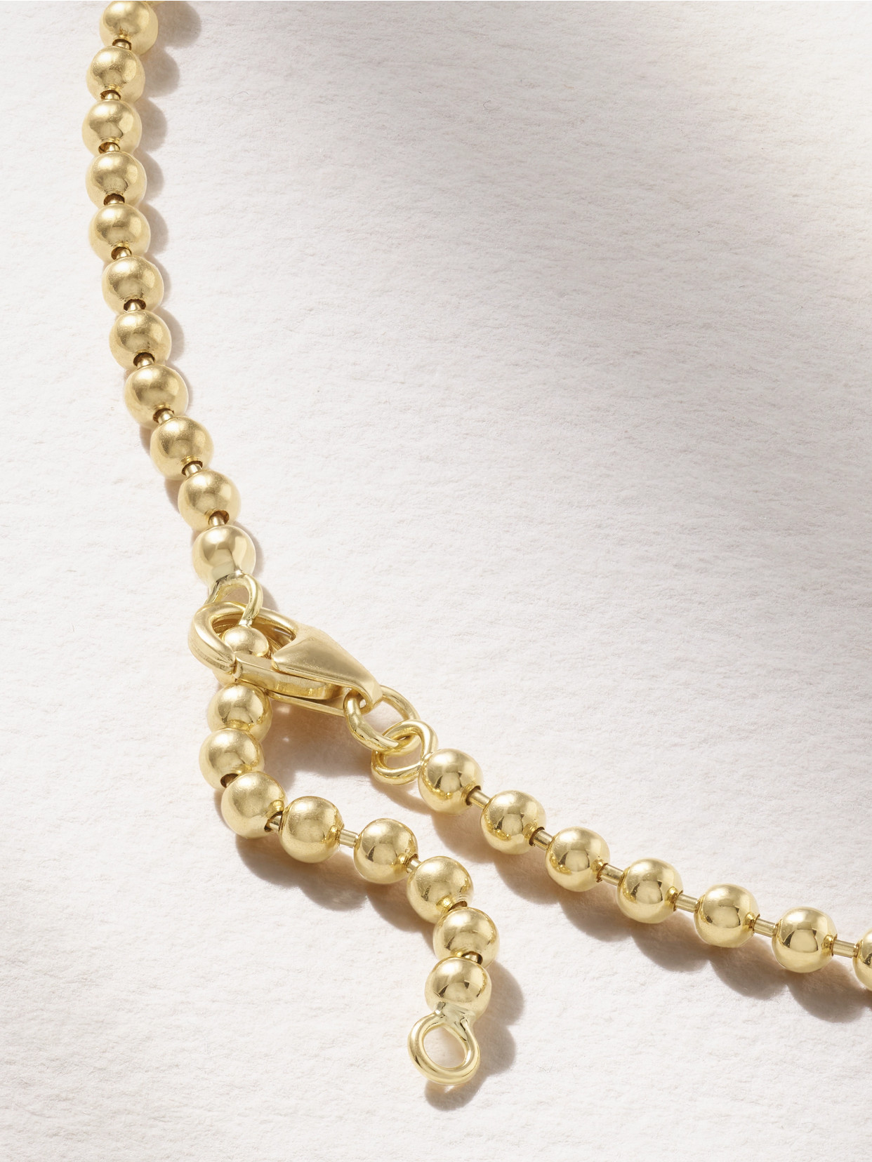 Gemella Double Bubble Bezel 18-karat Gold Diamond Necklace In Gold