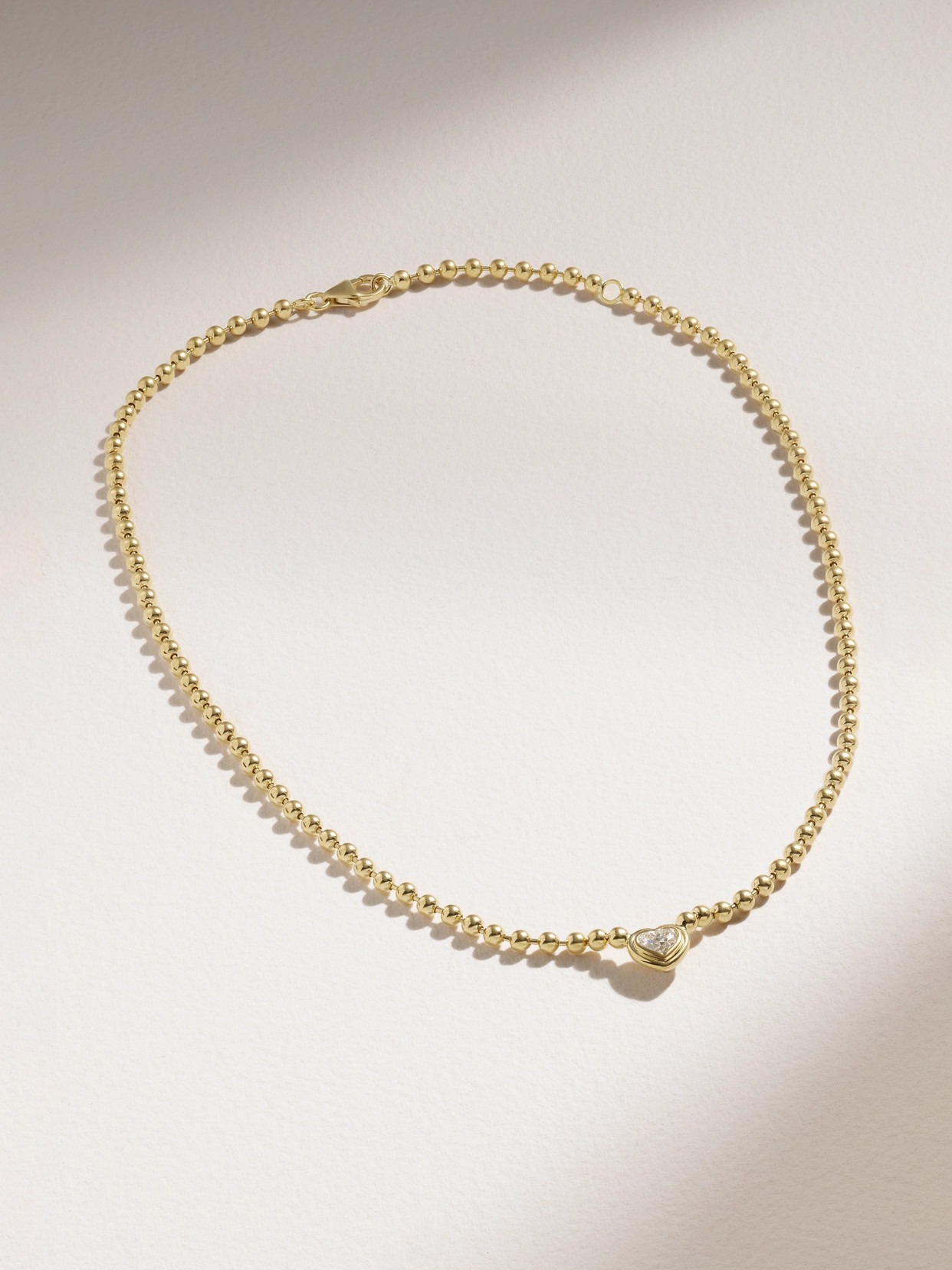 Gemella Double Bubble Bezel 18-karat Gold Diamond Necklace In Gold