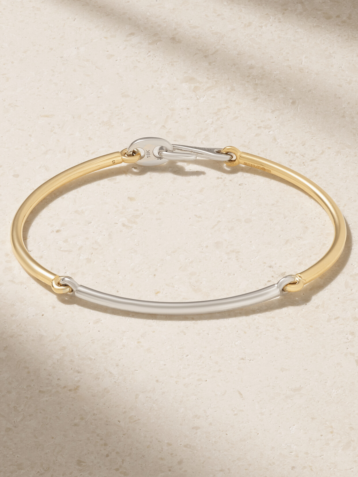 Maor Lyra 18-karat White And Yellow Gold Bracelet