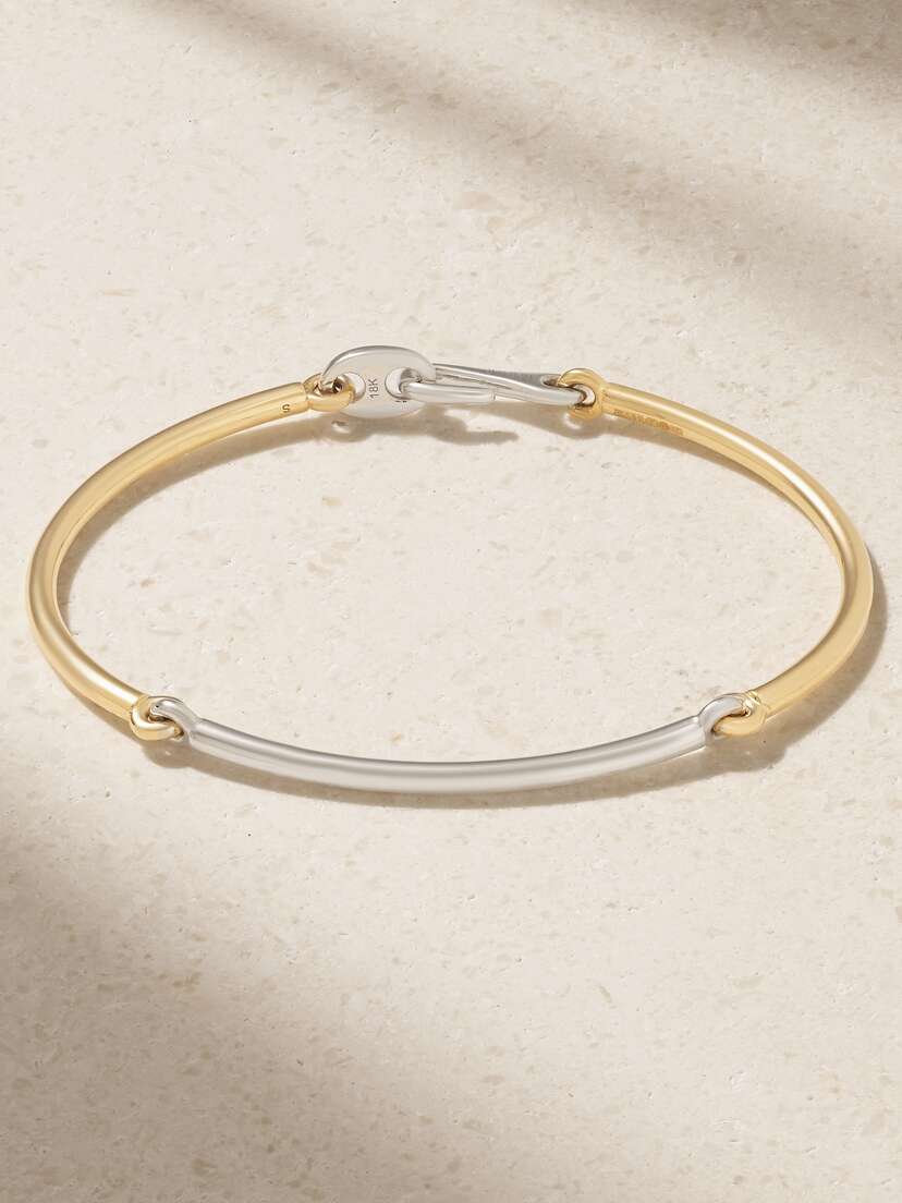 MAOR Lyra 18-karat White And Yellow Gold Bracelet