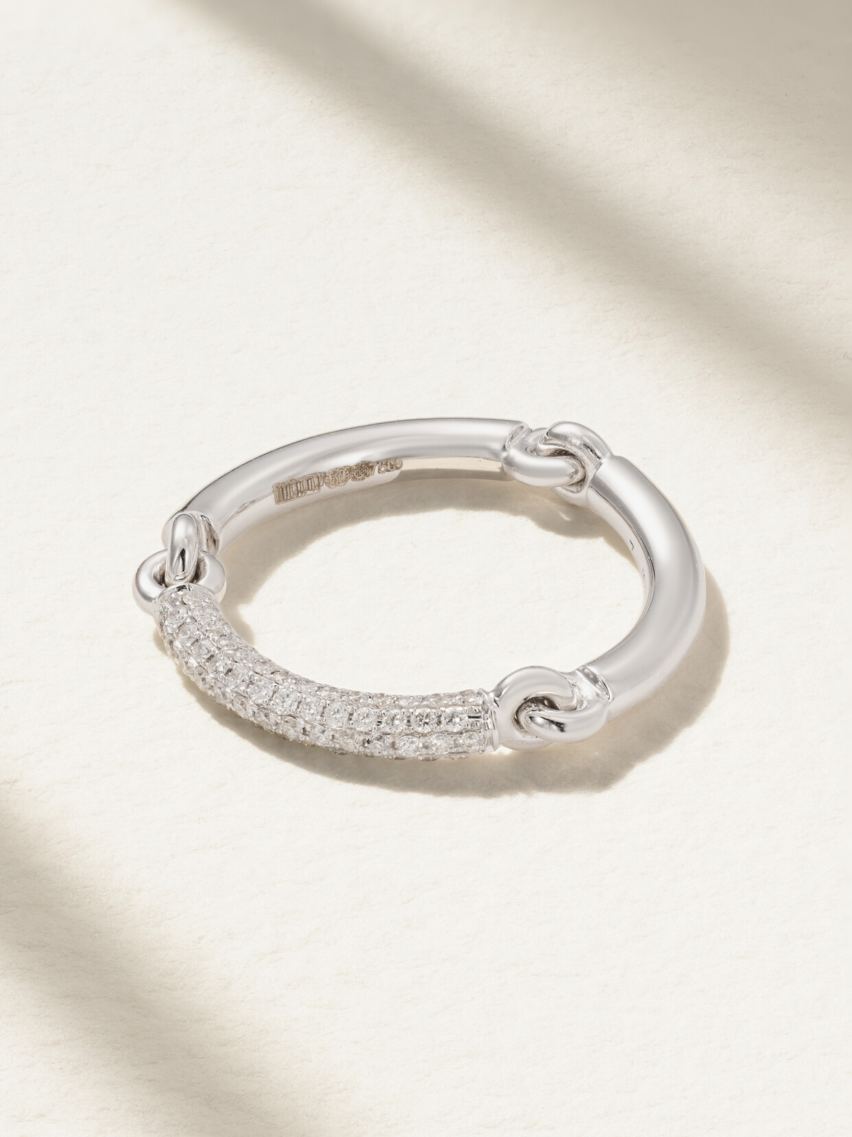 Maor Lyra 18-karat White Gold Diamond Ring