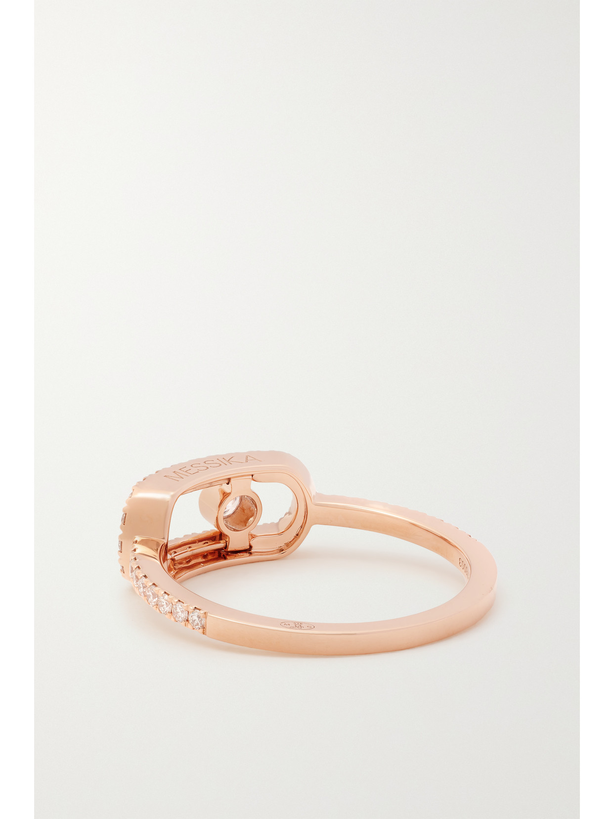 Shop Messika Big Move Uno 18-karat Rose Gold Diamond Ring