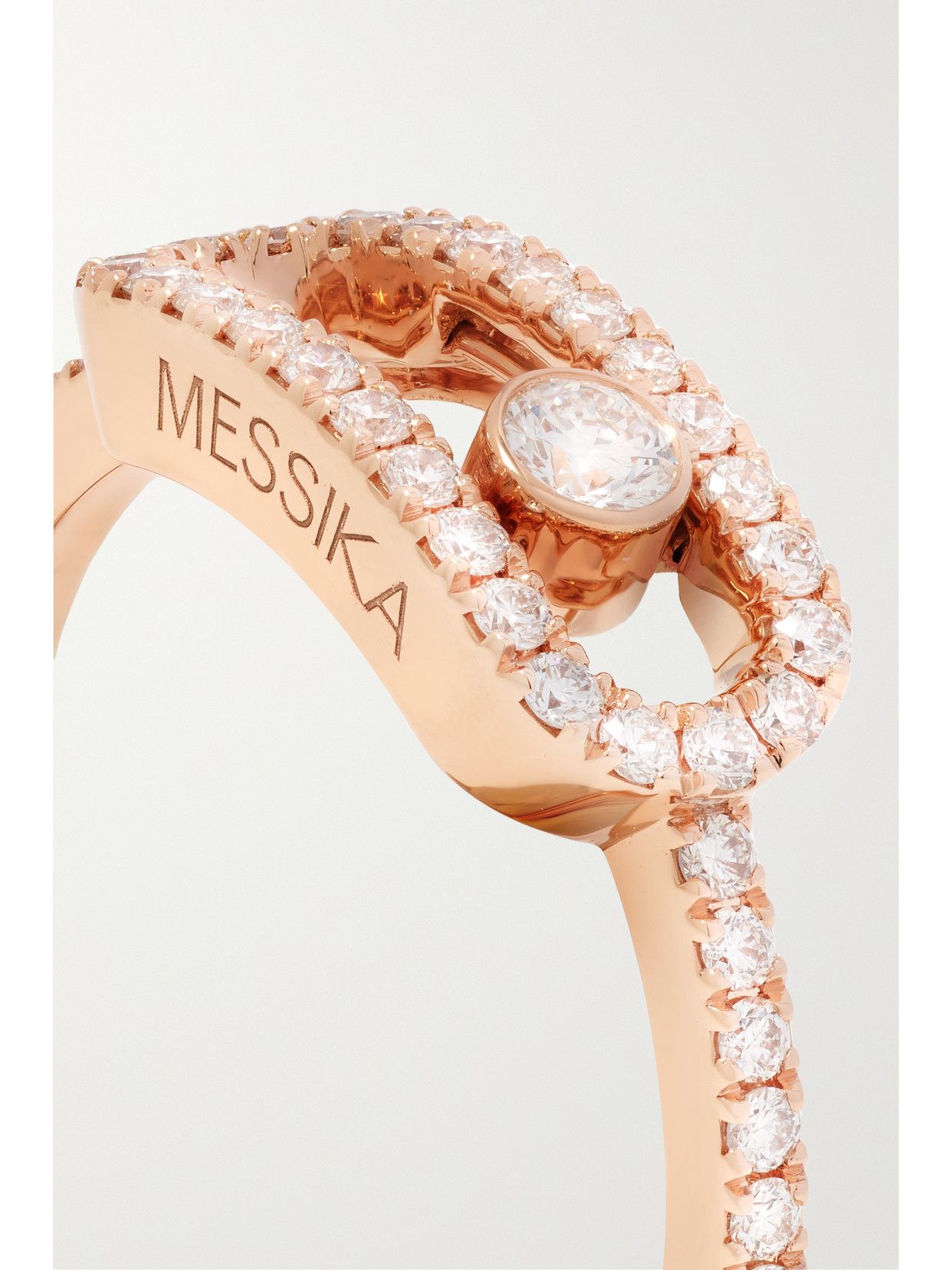 Shop Messika Big Move Uno 18-karat Rose Gold Diamond Ring