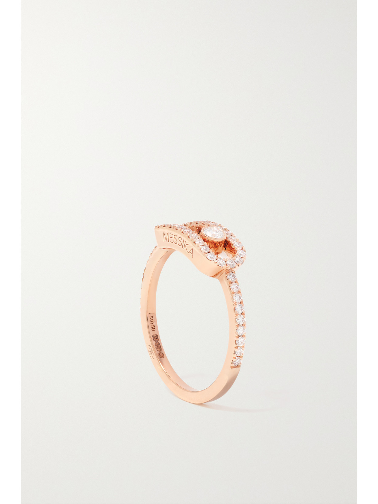 Shop Messika Big Move Uno 18-karat Rose Gold Diamond Ring