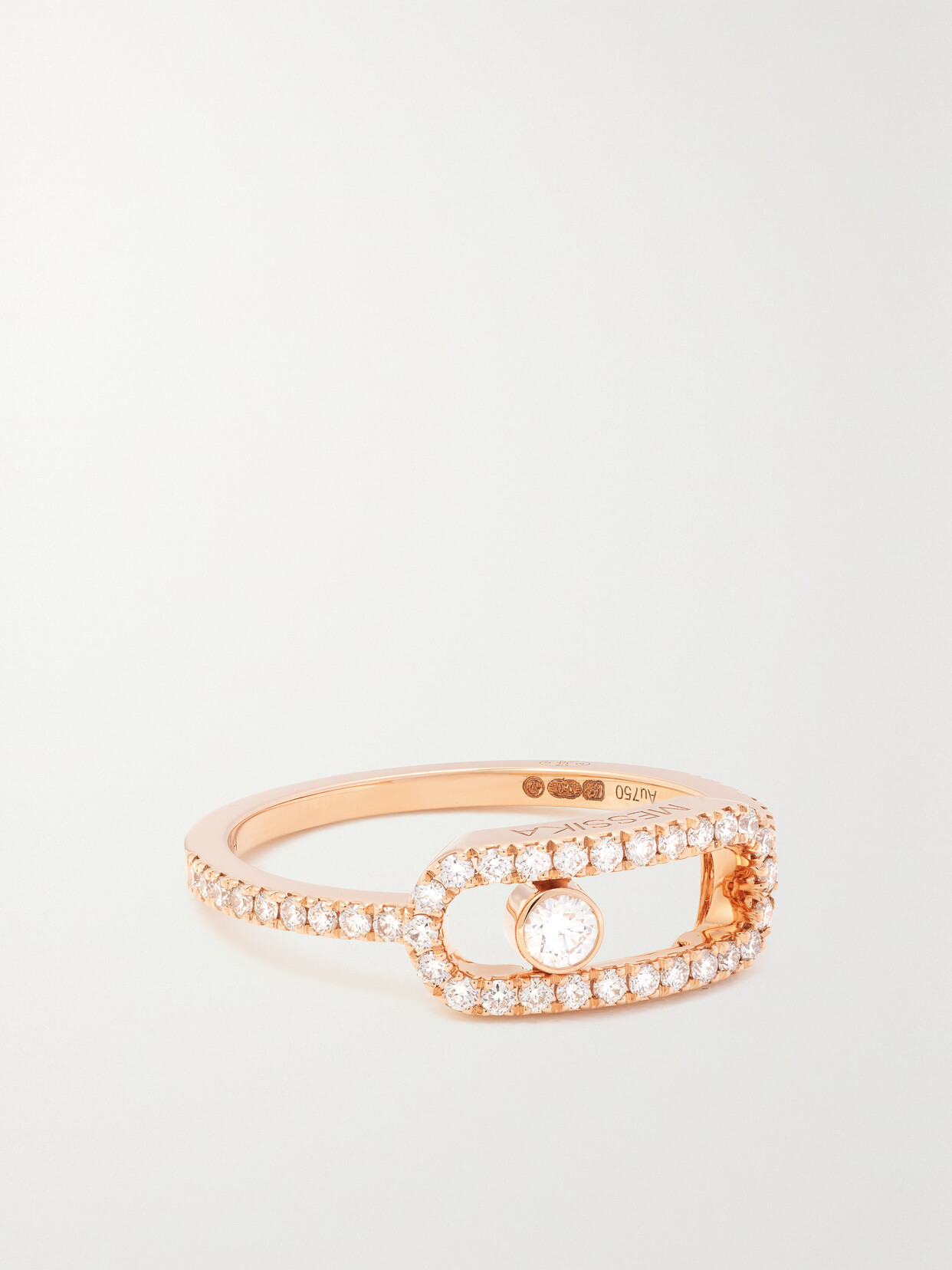Messika Big Move Uno 18-karat Rose Gold Diamond Ring