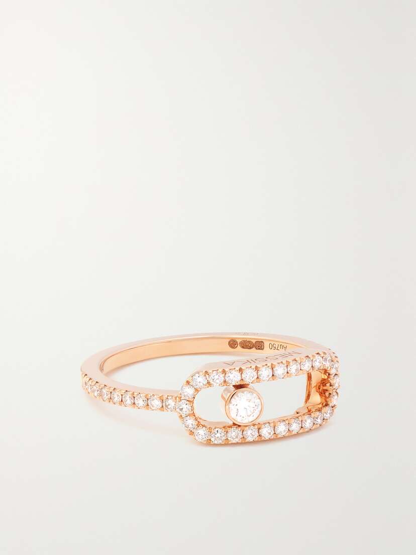 Messika Big Move Uno 18-karat Rose Gold Diamond Ring