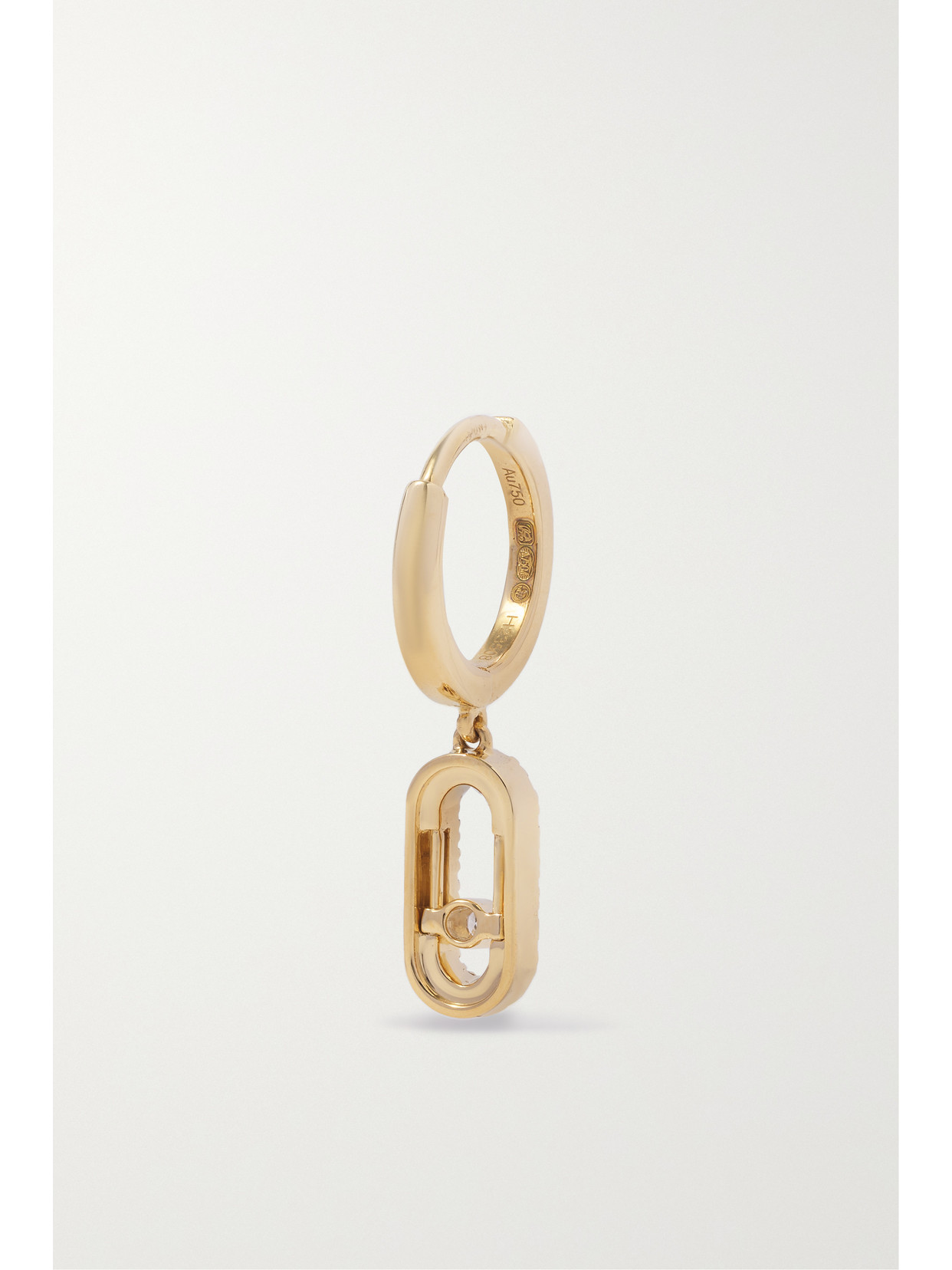 Messika Move Uno 18-karat Gold Diamond Hoop Earrings In Gold