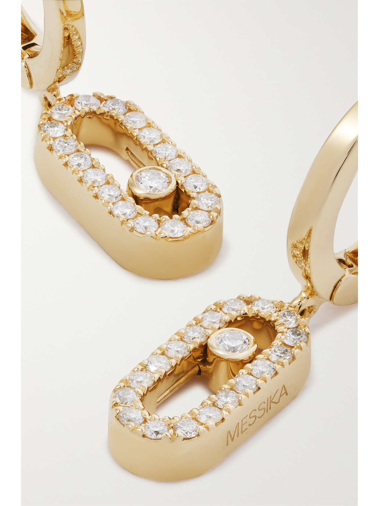 Messika Move Uno 18-karat Gold Diamond Hoop Earrings In Gold