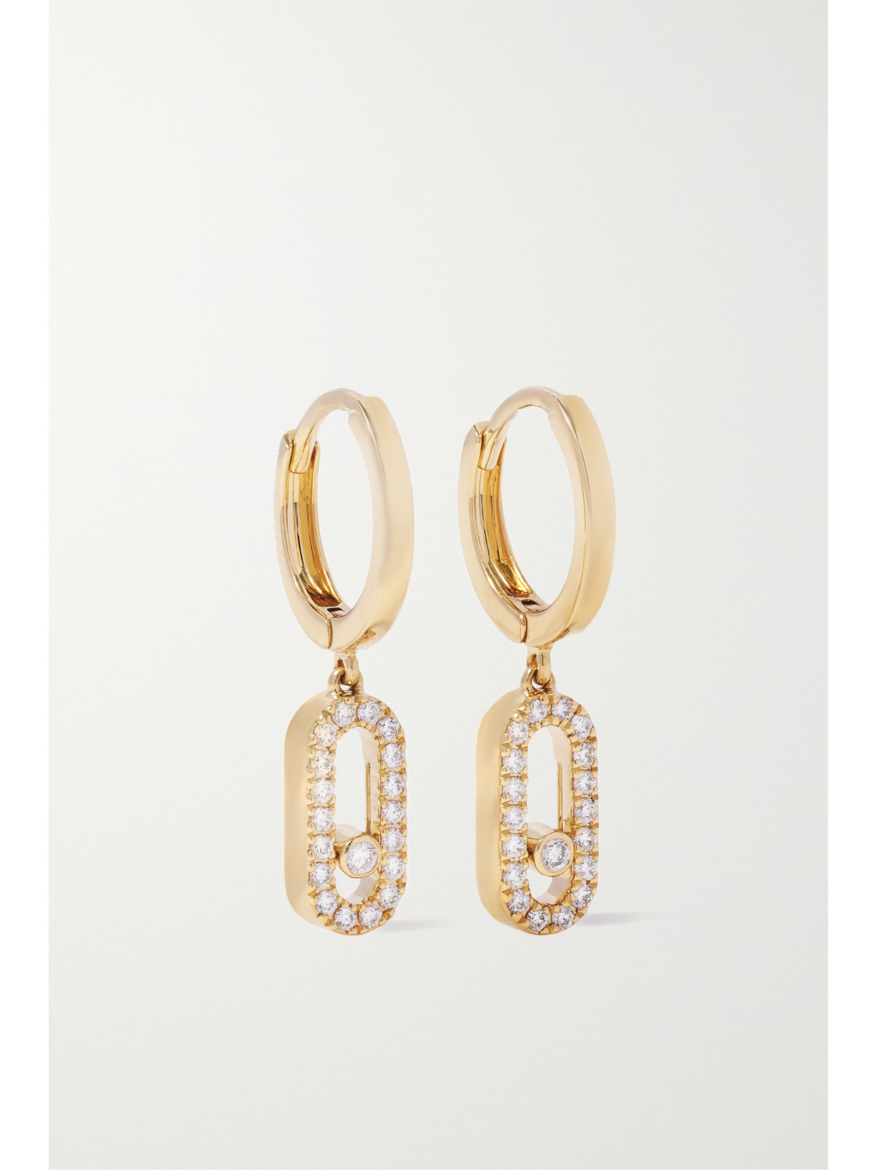 Messika Move Uno 18-karat Gold Diamond Hoop Earrings