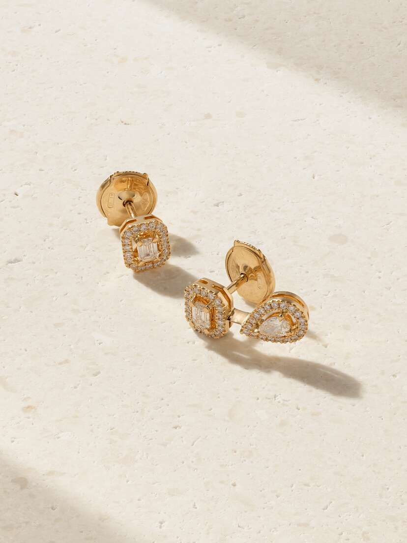 Messika My Twin Toi & Moi 18-karat Gold Diamond Earrings