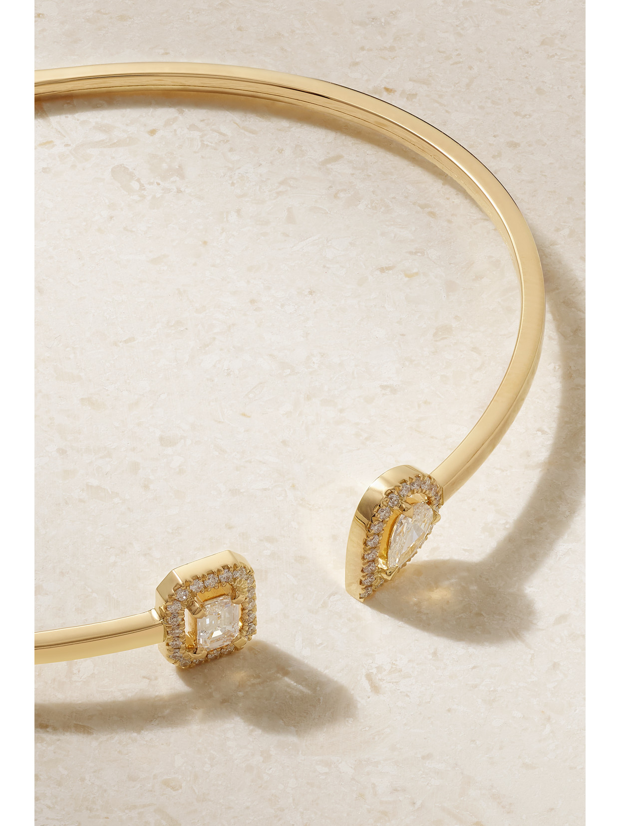 Messika My Twin Toi & Moi 18-karat Gold Diamond Cuff In Gold