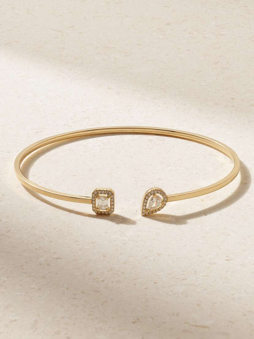 Messika y Twin Toi & oi 18-karat Gold Diamond Cuff
