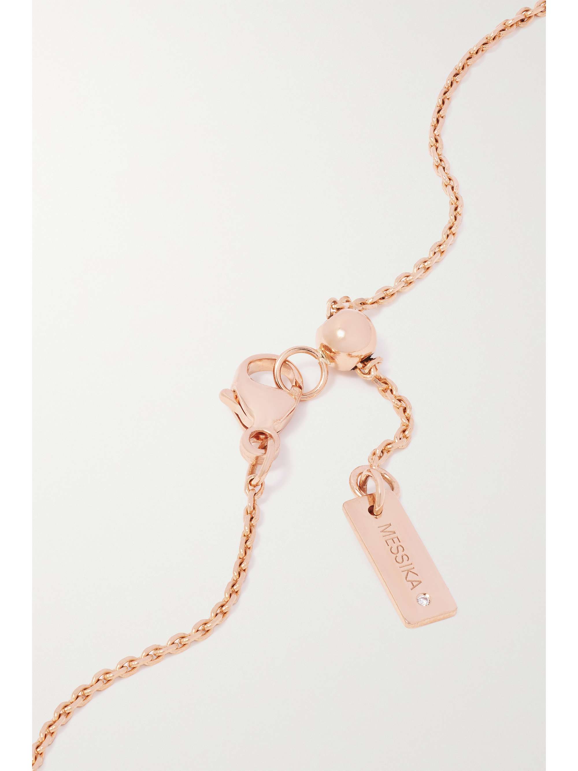 MESSIKA Move Uno large 18-karat rose gold diamond necklace