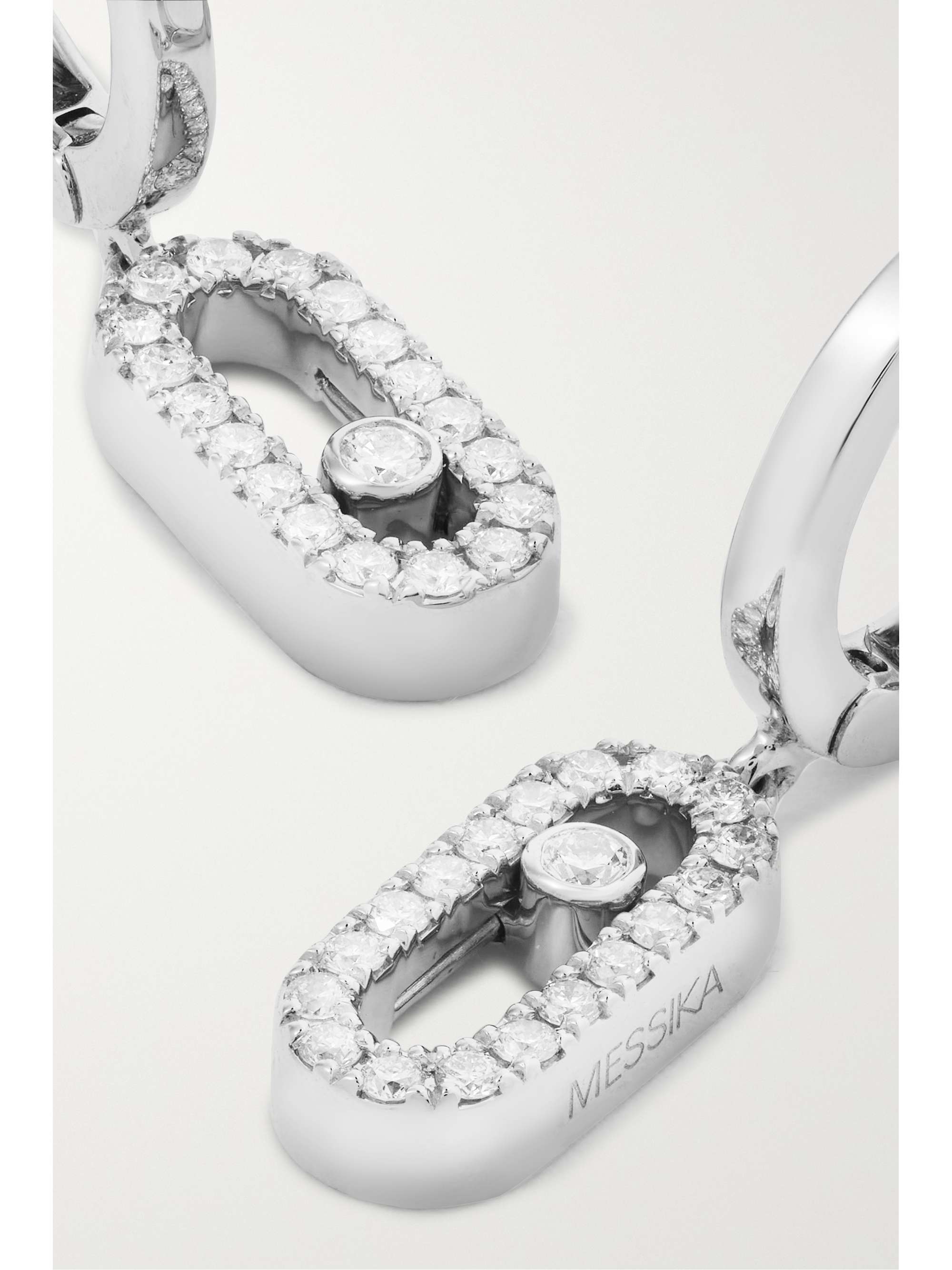 MESSIKA Move Uno 18-karat white gold diamond earrings