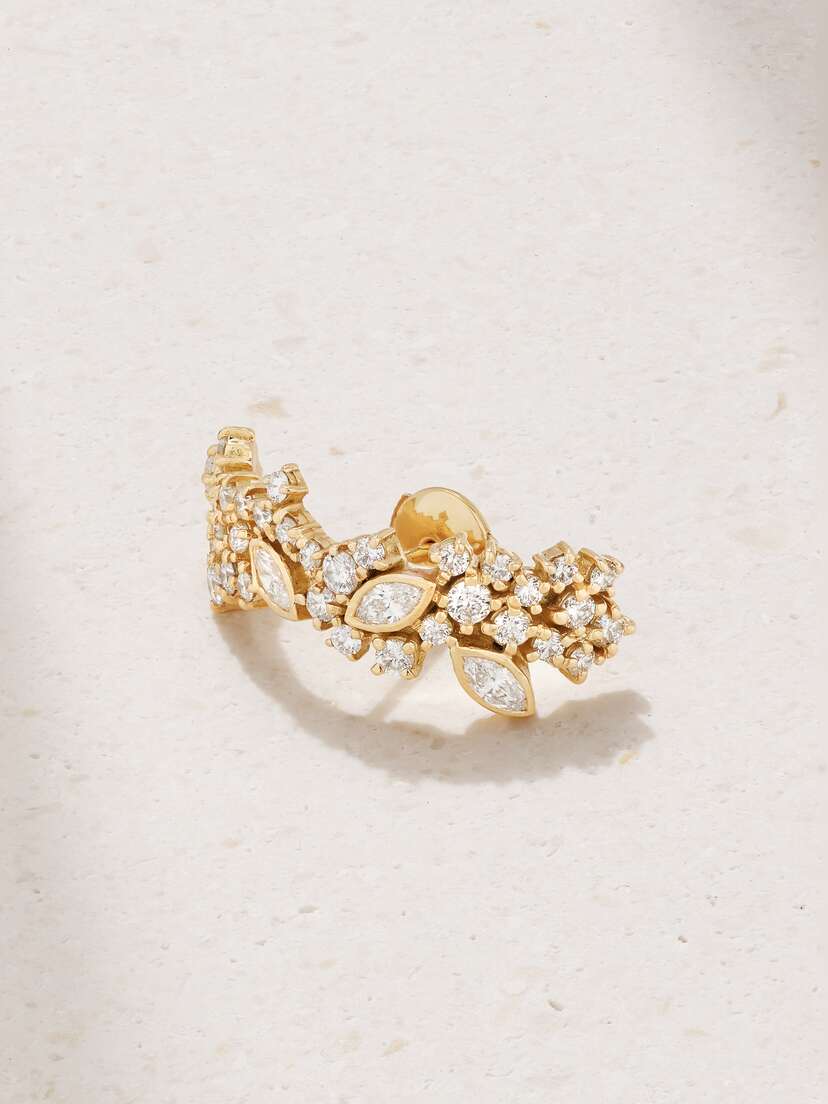 Rainbow K River 18-karat Gold Diamond Single Earring