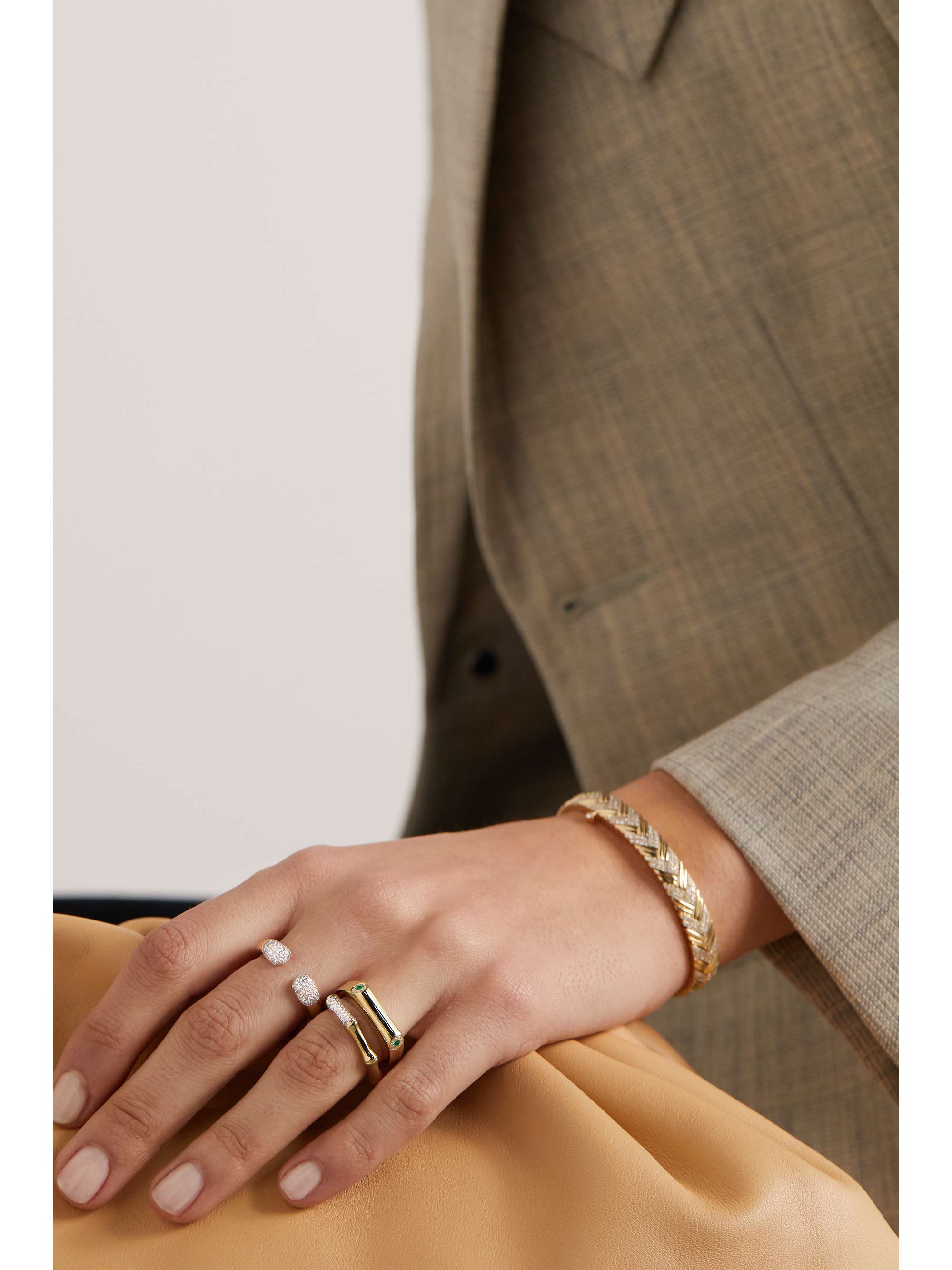 RAINBOW K 14-karat gold diamond ring