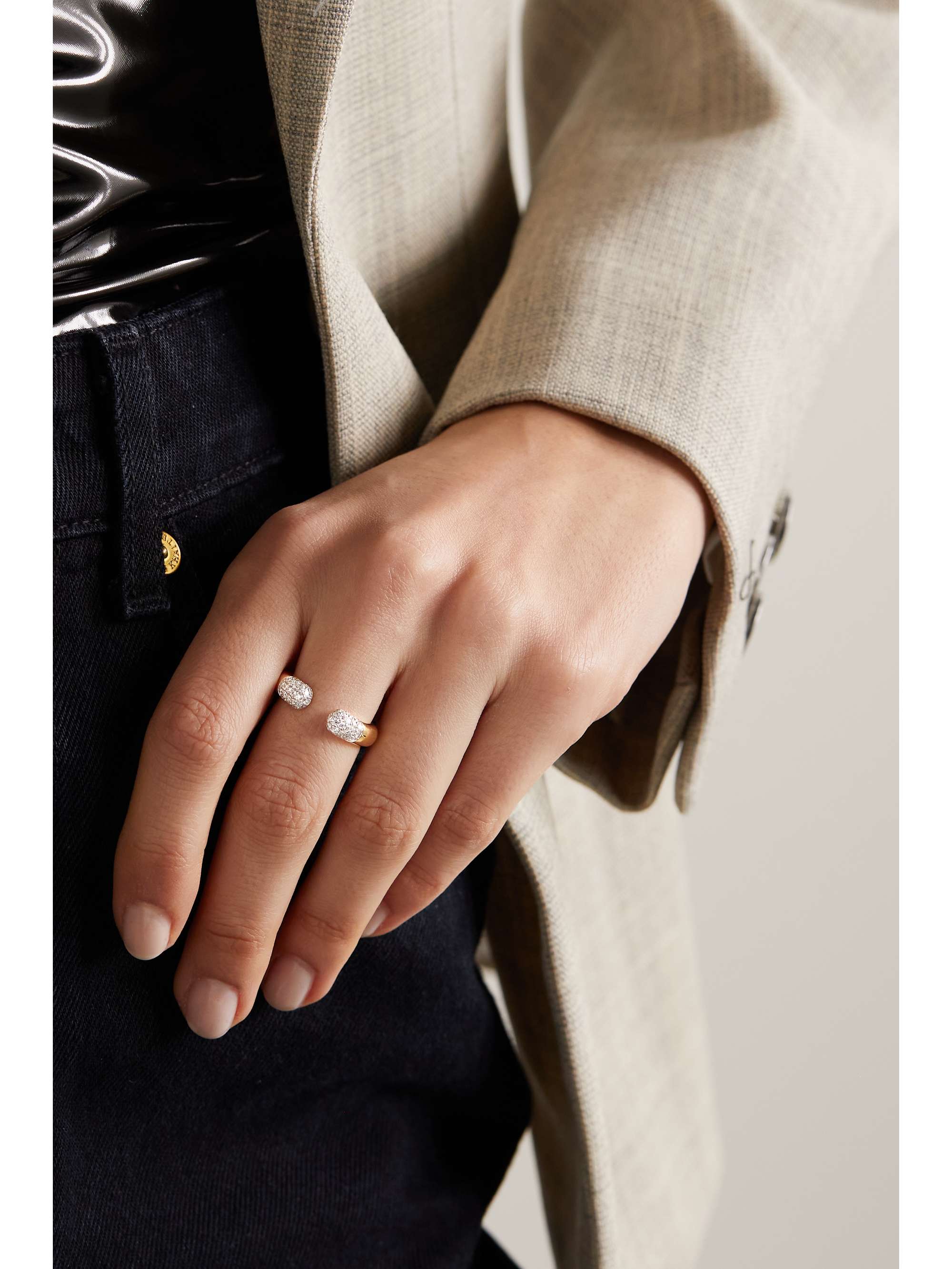 RAINBOW K 14-karat gold diamond ring