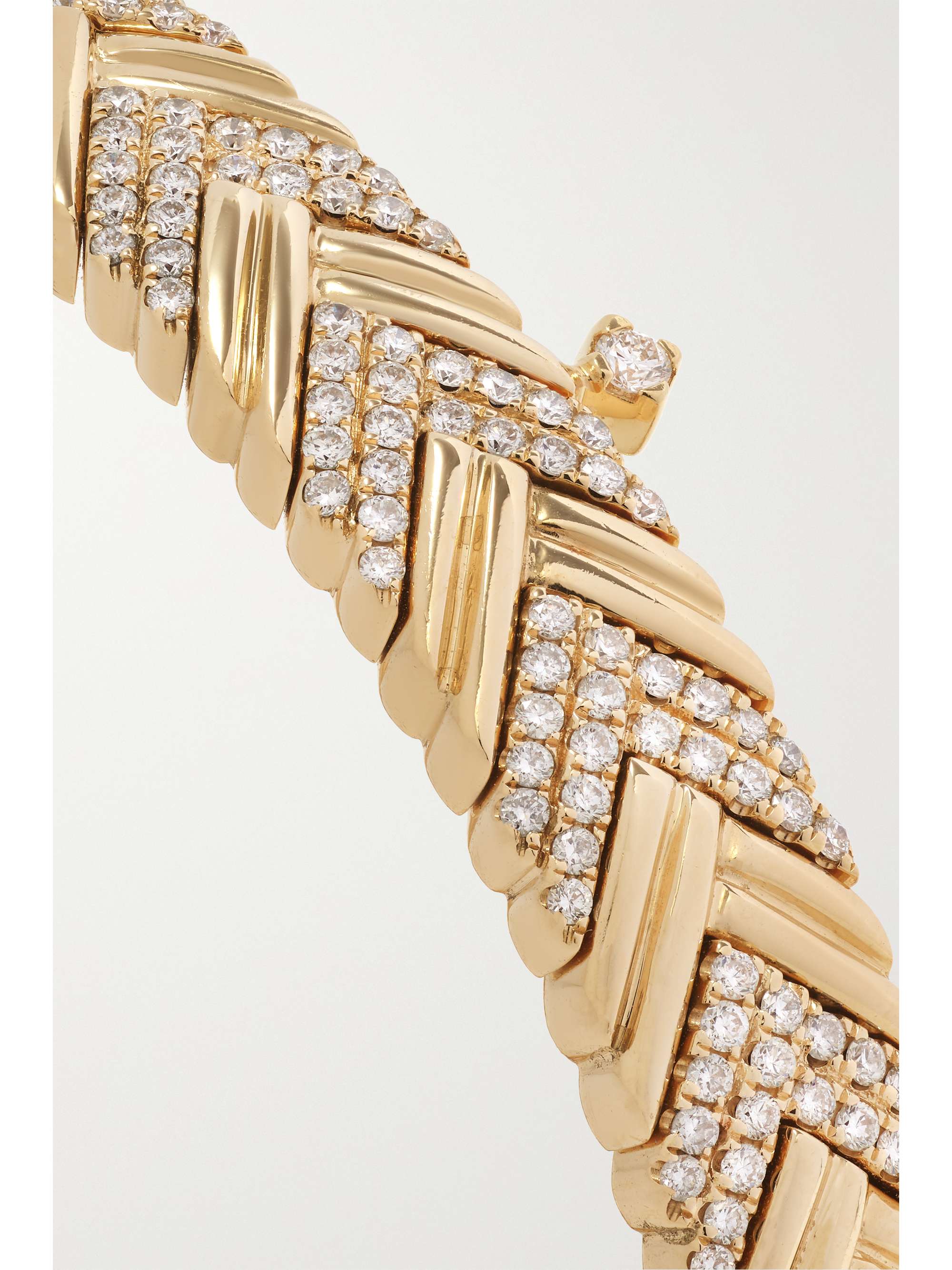 RAINBOW K Nano Victoire 14-karat gold diamond cuff