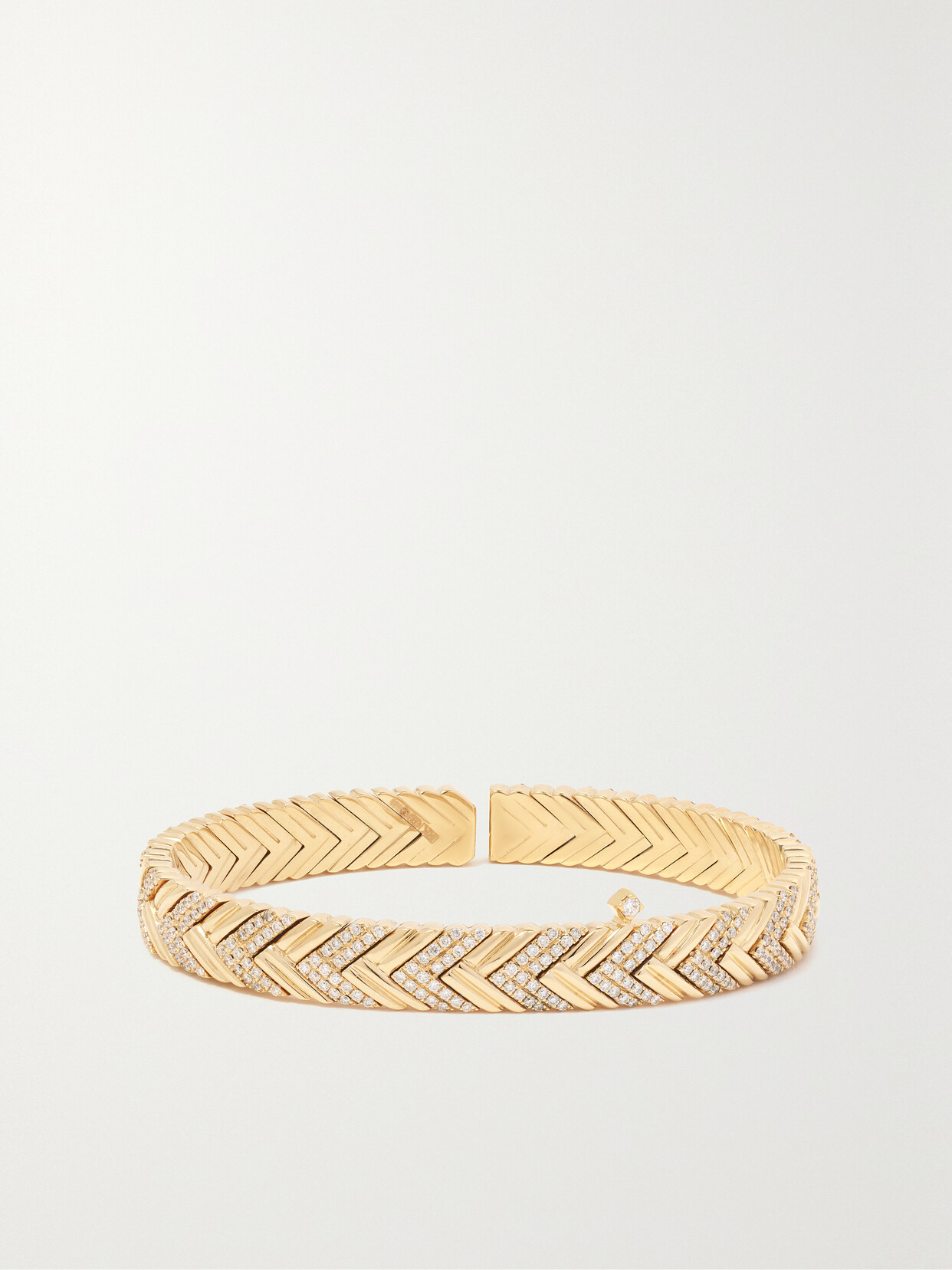 Rainbow K Nano Victoire 14-karat Gold Diamond Cuff