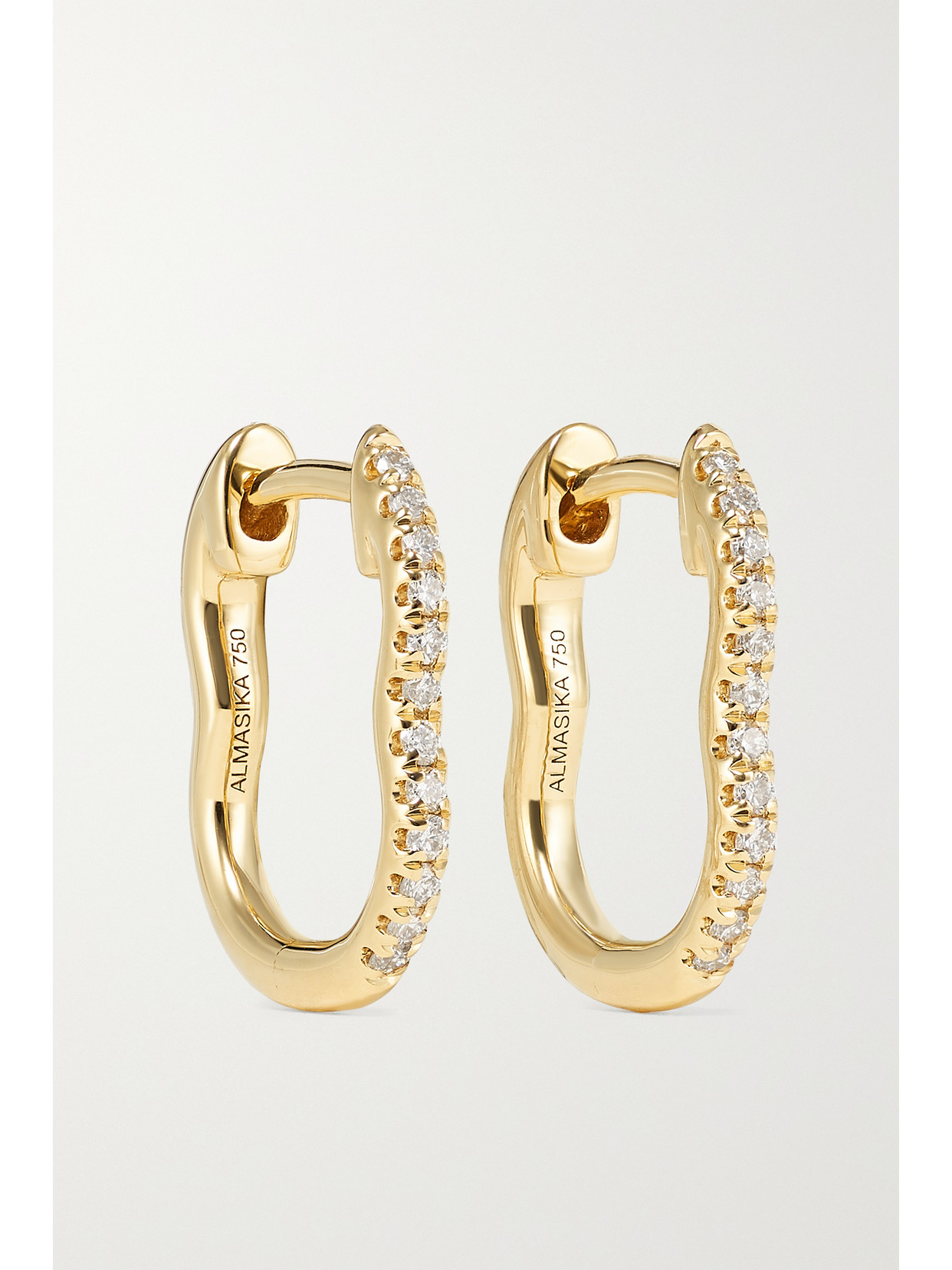 Almasika 18-karat Gold Diamond Earrings