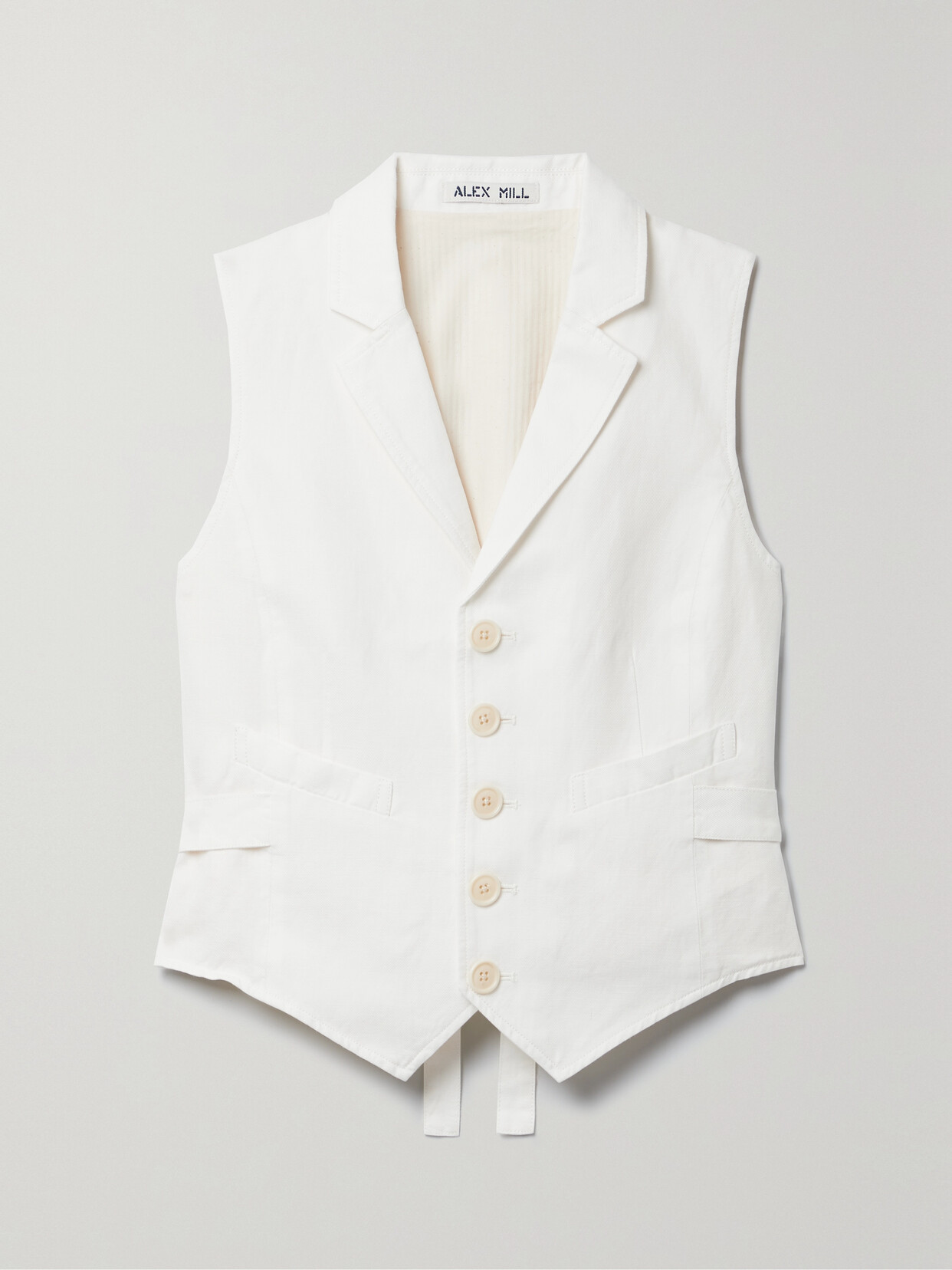 Alex Mill - Suitish Linen, Tencel And Cotton-blend Twill Vest - Ecru