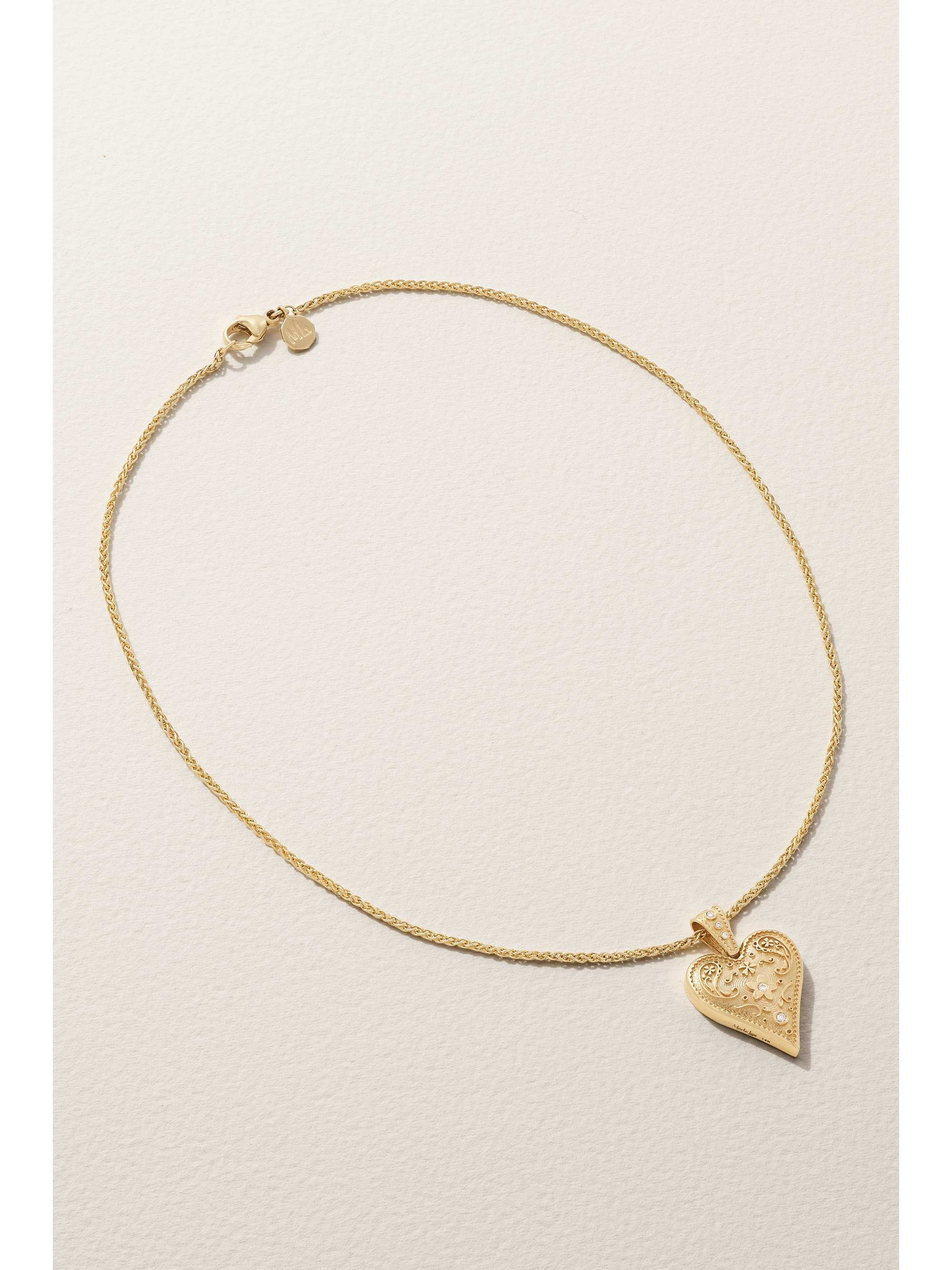 MARLO LAZ Collier en or 14 carats (585/1000) et diamants Medium Southwestern