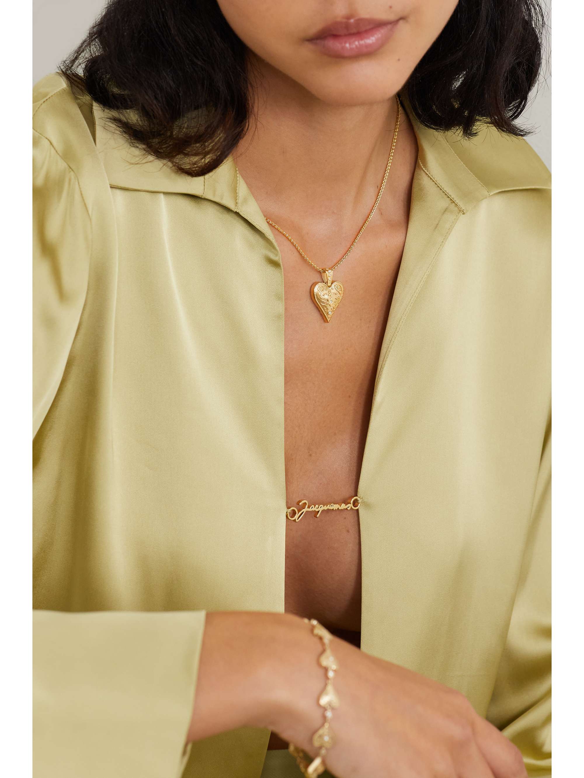 MARLO LAZ Collier en or 14 carats (585/1000) et diamants Medium Southwestern