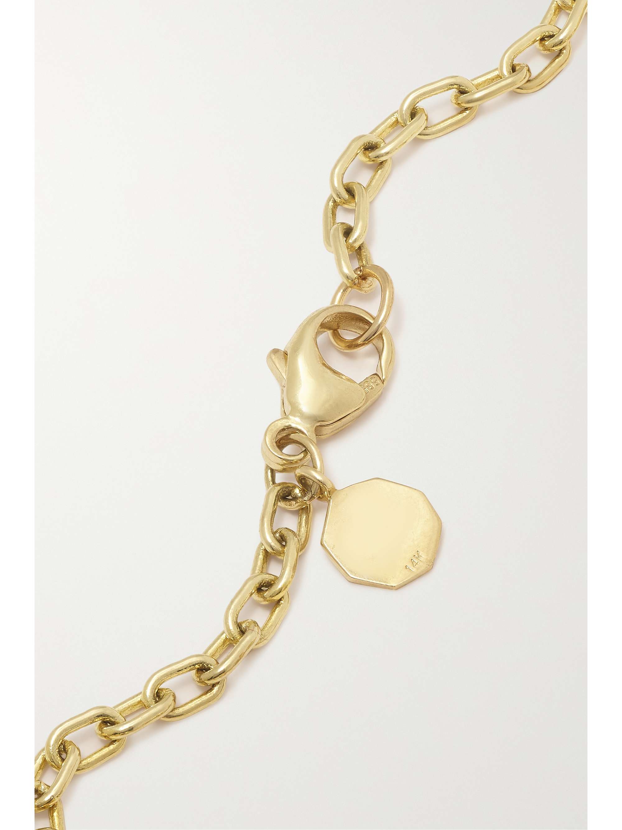 MARLO LAZ Small Pour Toujours 14-karat gold diamond bracelet