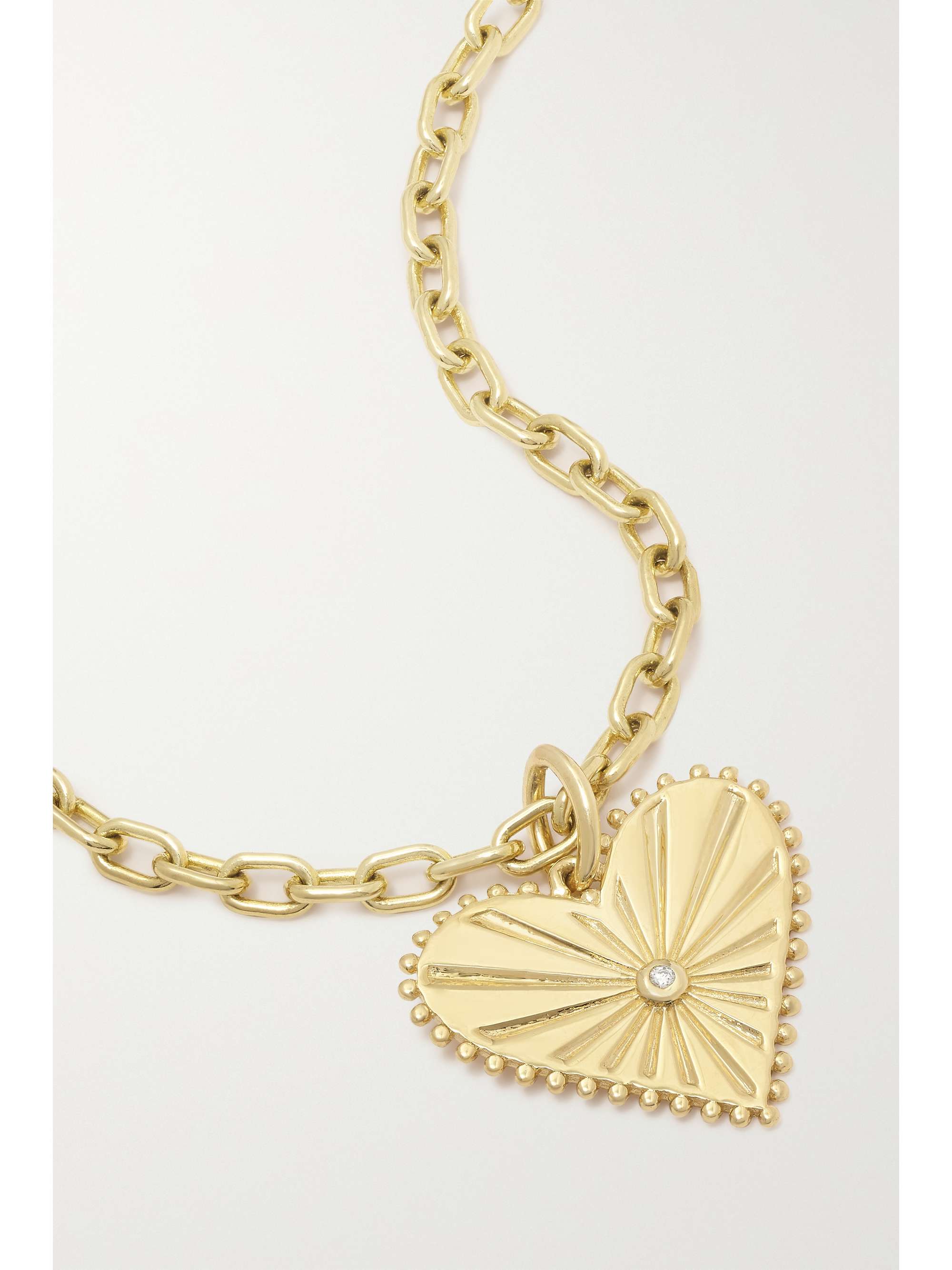 MARLO LAZ Small Pour Toujours 14-karat gold diamond bracelet