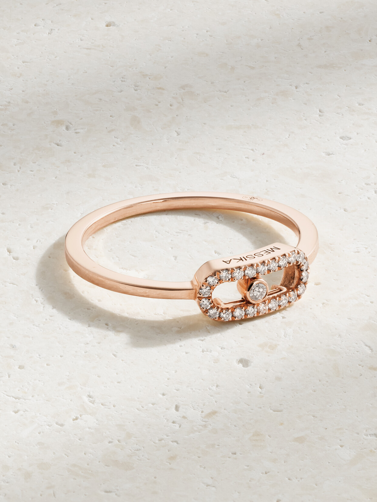 Messika Move Uno 18-karat Rose Gold Diamond Ring