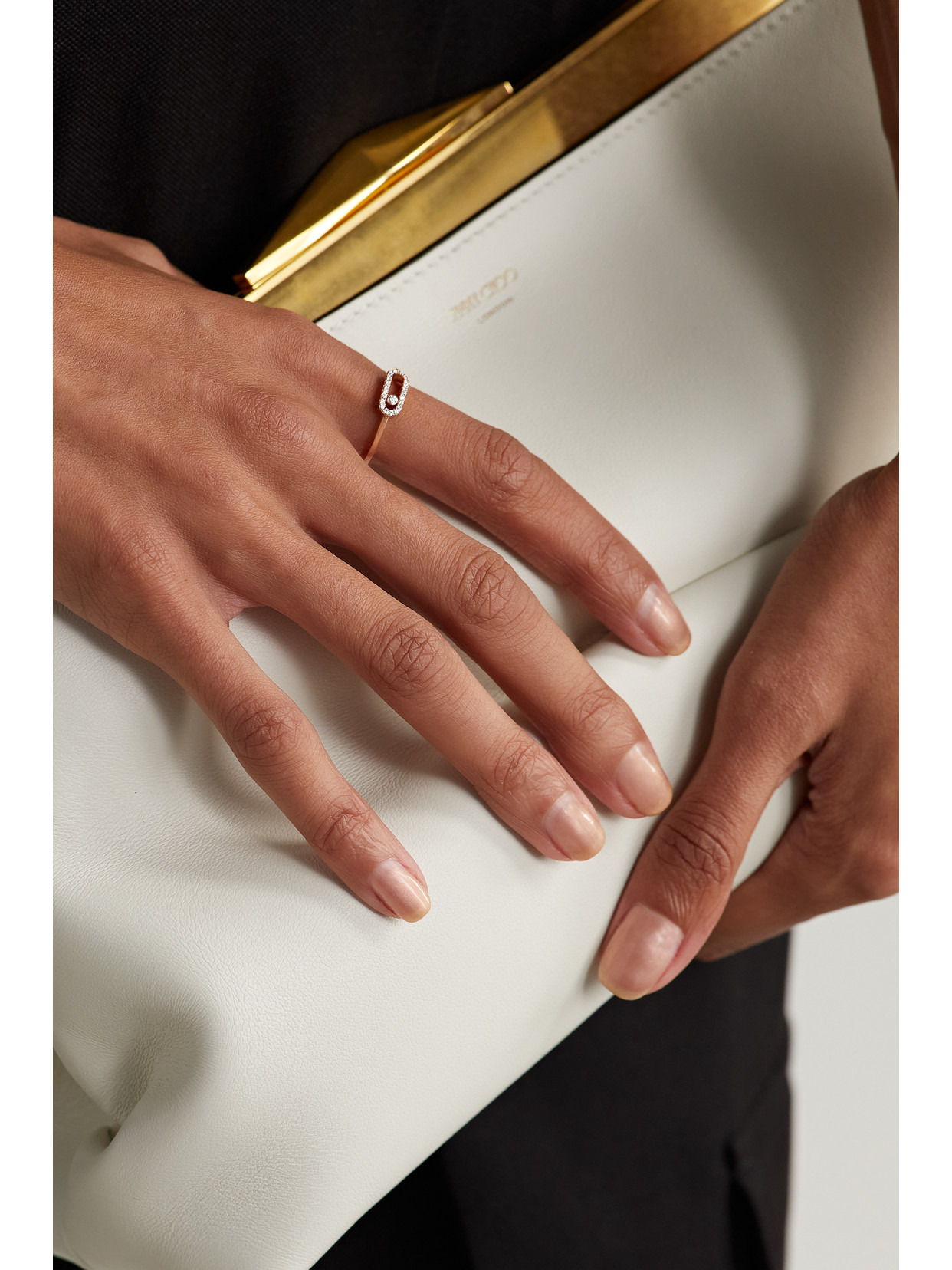 Messika Move Uno 18-karat Rose Gold Diamond Ring In Gold