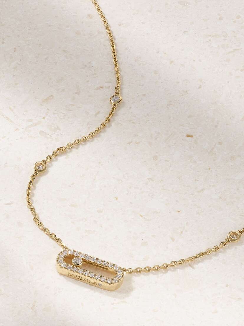 Messika Move Uno 18-karat Gold Diamond Necklace