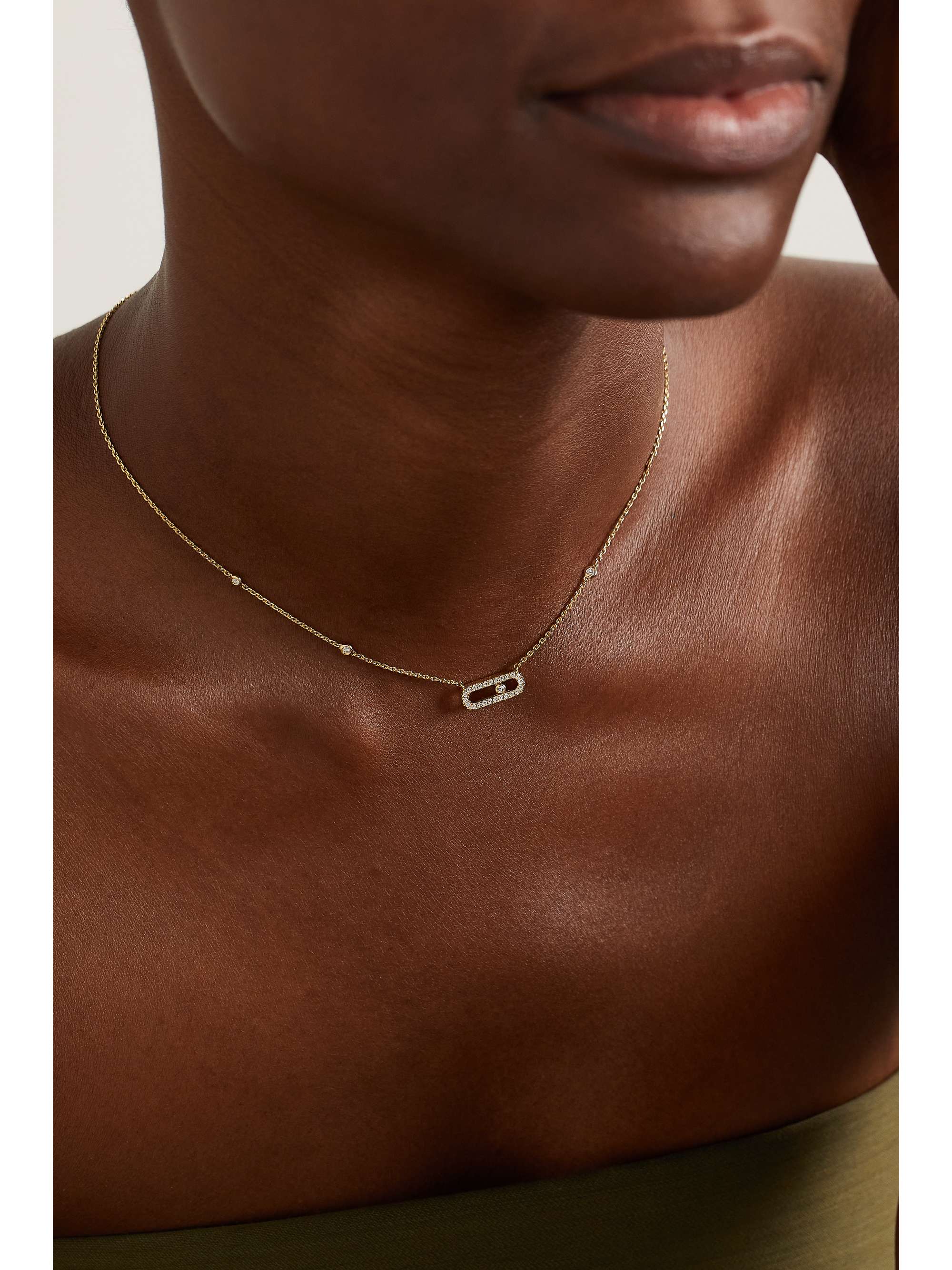 MESSIKA Move Uno 18-karat gold diamond necklace