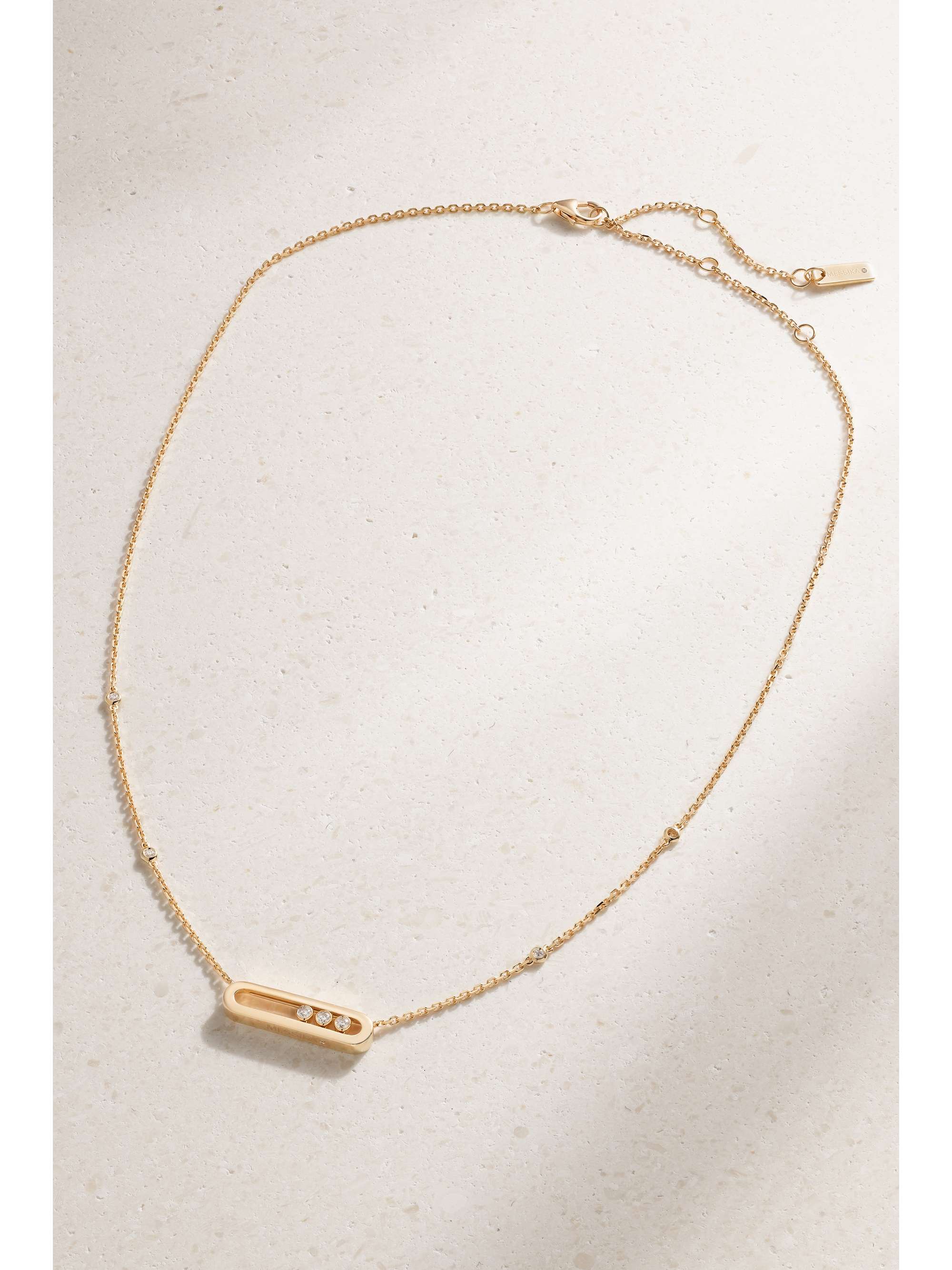 MESSIKA Baby Move 18-karat gold diamond necklace