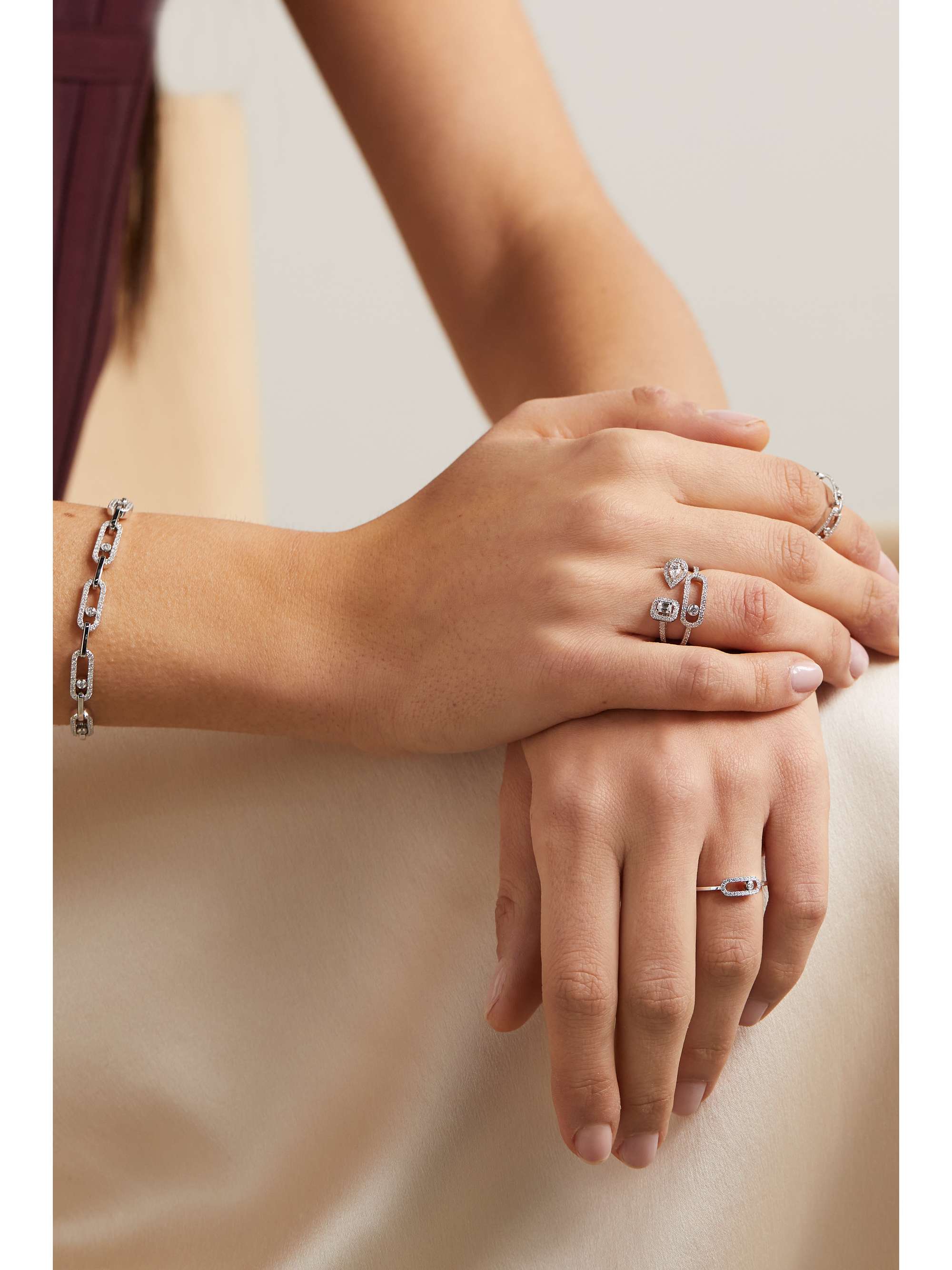 MESSIKA Move Uno 18-karat white gold diamond ring