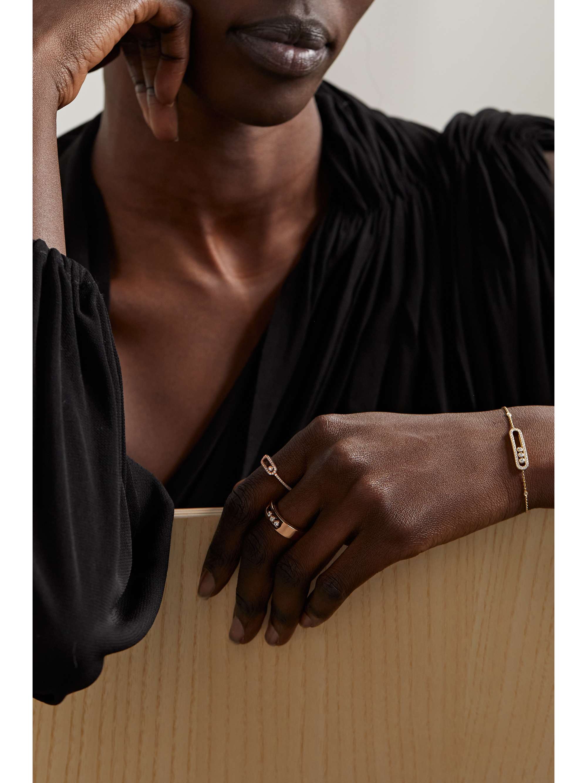 MESSIKA Move Uno 18-karat rose gold diamond ring