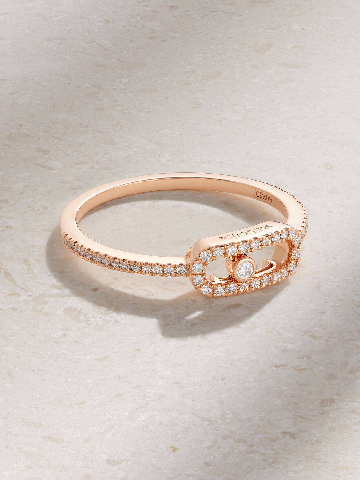 Messika Move Uno 18-karat Rose Gold Diamond Ring