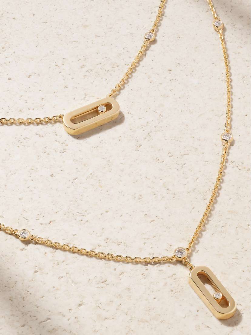Messika Move Uno 18-karat Gold Diamond Necklace