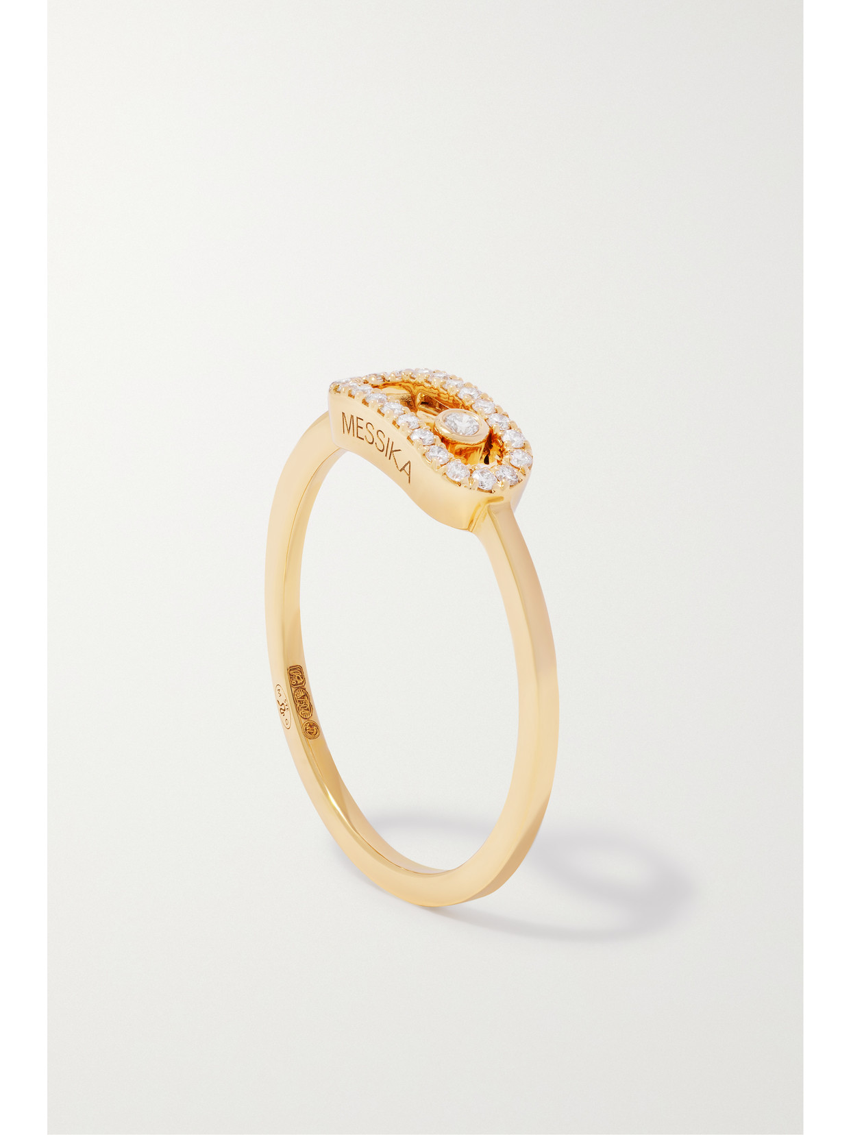 Shop Messika Move Uno 18-karat Gold Diamond Ring