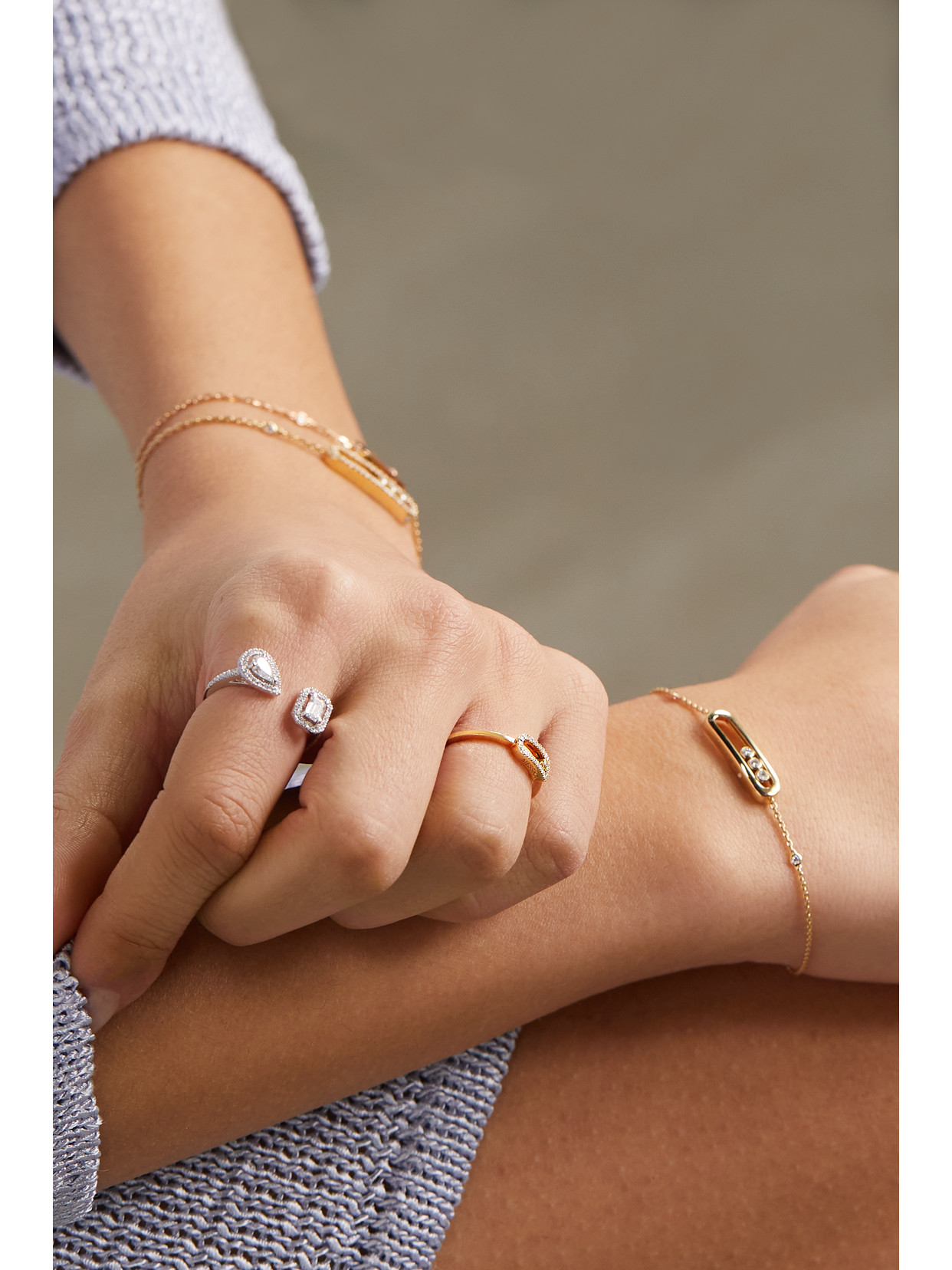 Messika Move Uno 18-karat Gold Diamond Ring In Gold