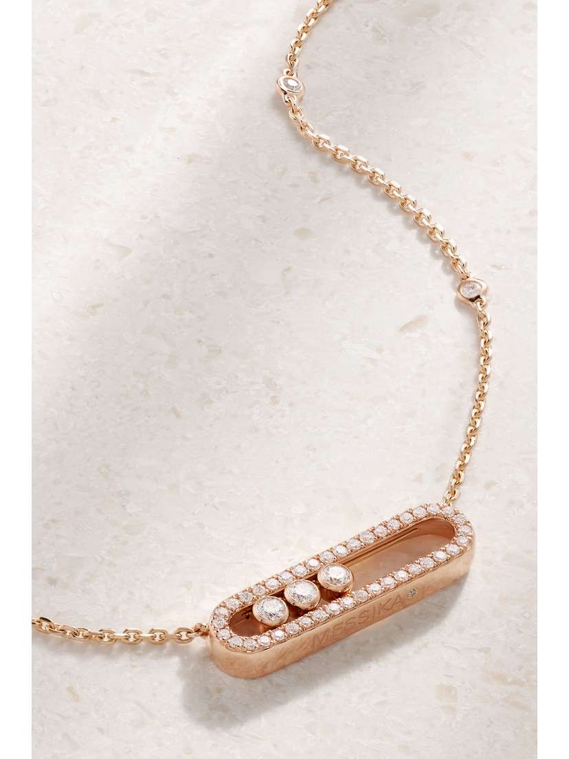 Messika Baby Move 18-karat Rose Gold Diamond Necklace
