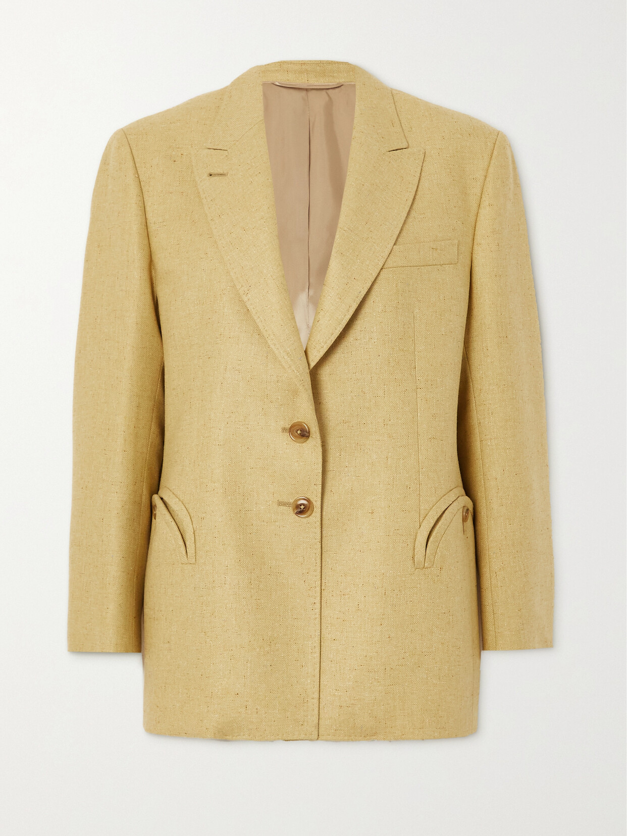 Blazé Milano - Majola Silk And Wool-blend Blazer - Neutrals