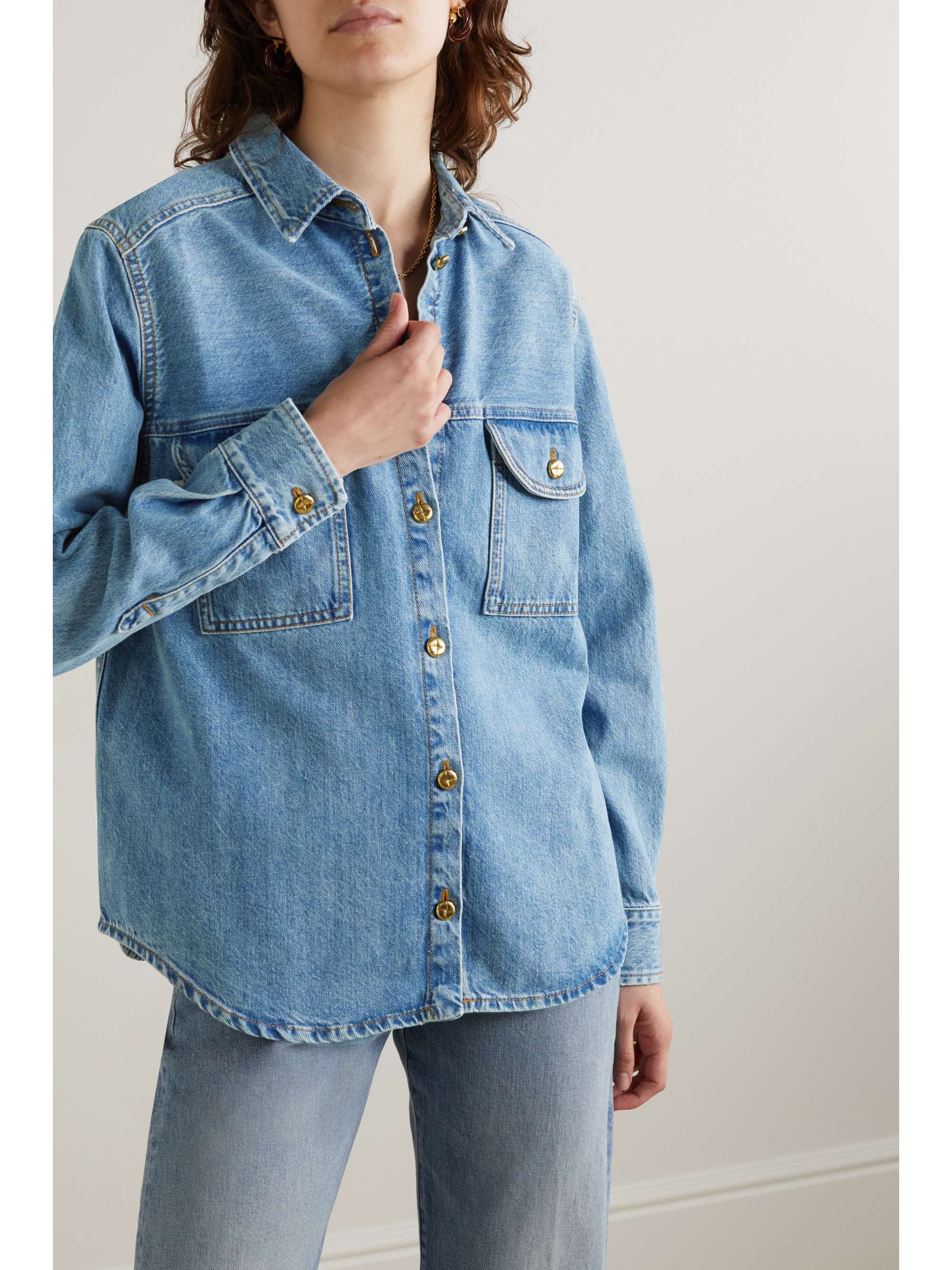 BLAZÉ MILANO Nariida Maya denim shirt | NET-A-PORTER